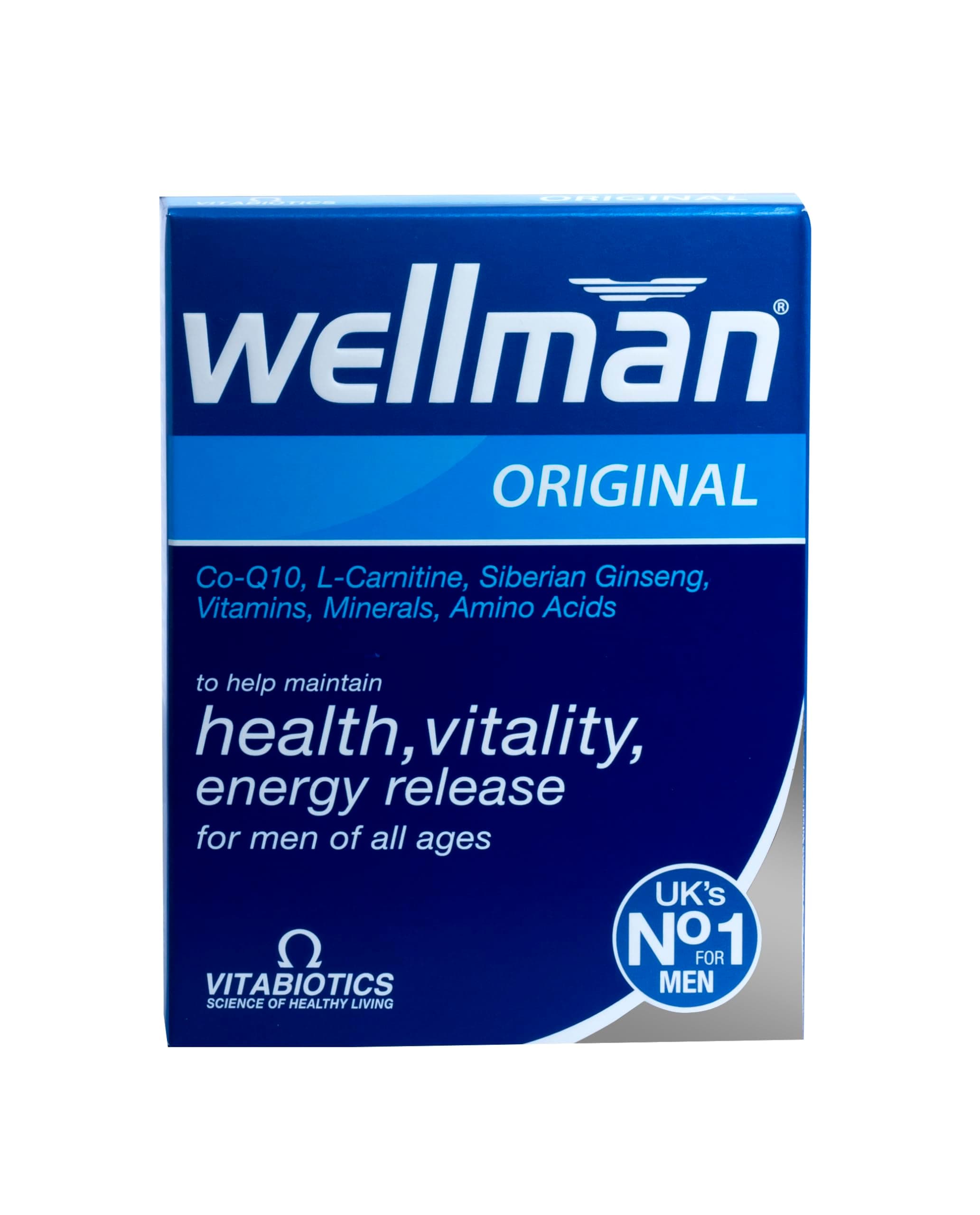 Vitabiotics Wellman Energy Release Tablets - 30 Tablets