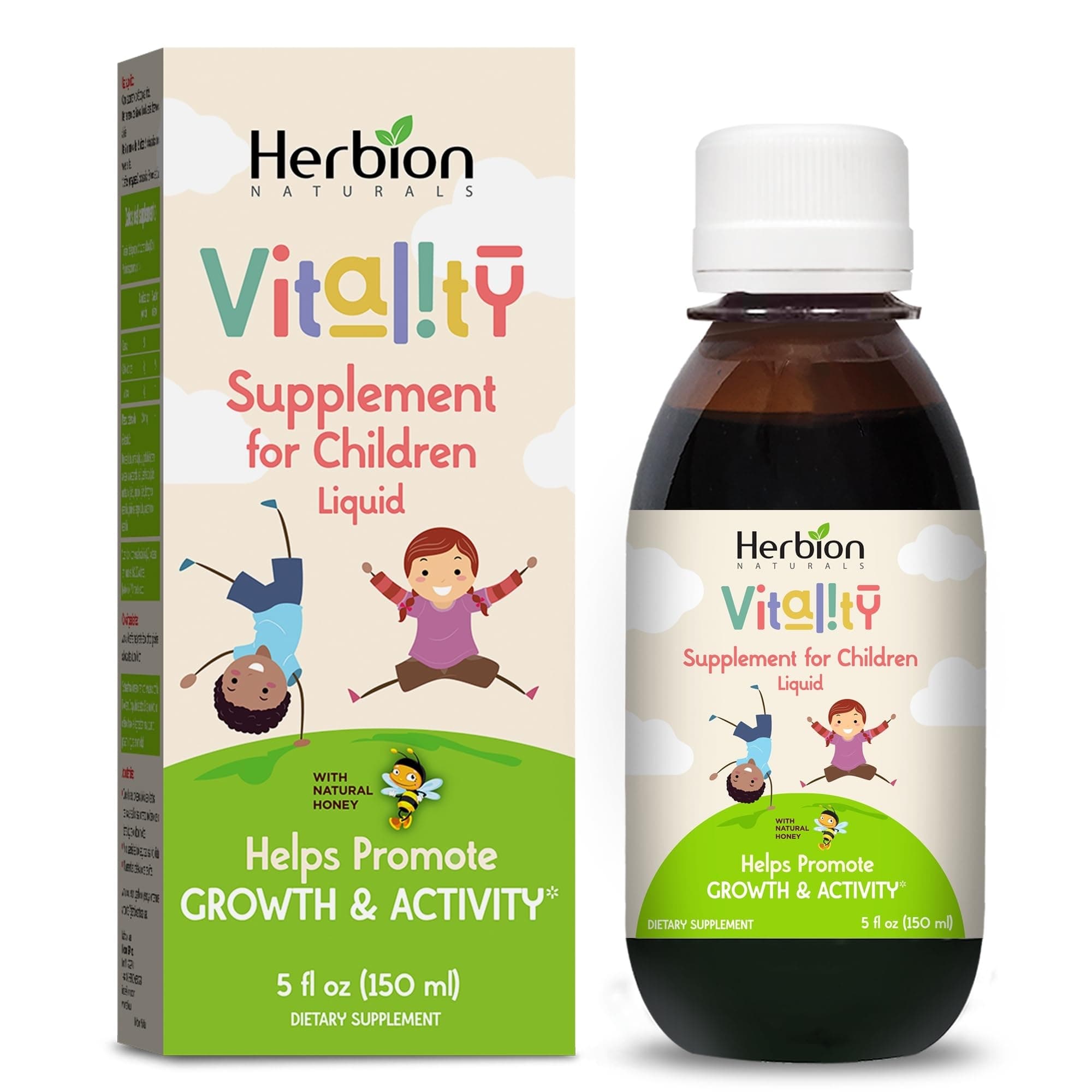 Vitality Supplement for Children - Promotes Growth and Appetite, Improves Mental Performance - Kids 1 Year and Above - 150ml