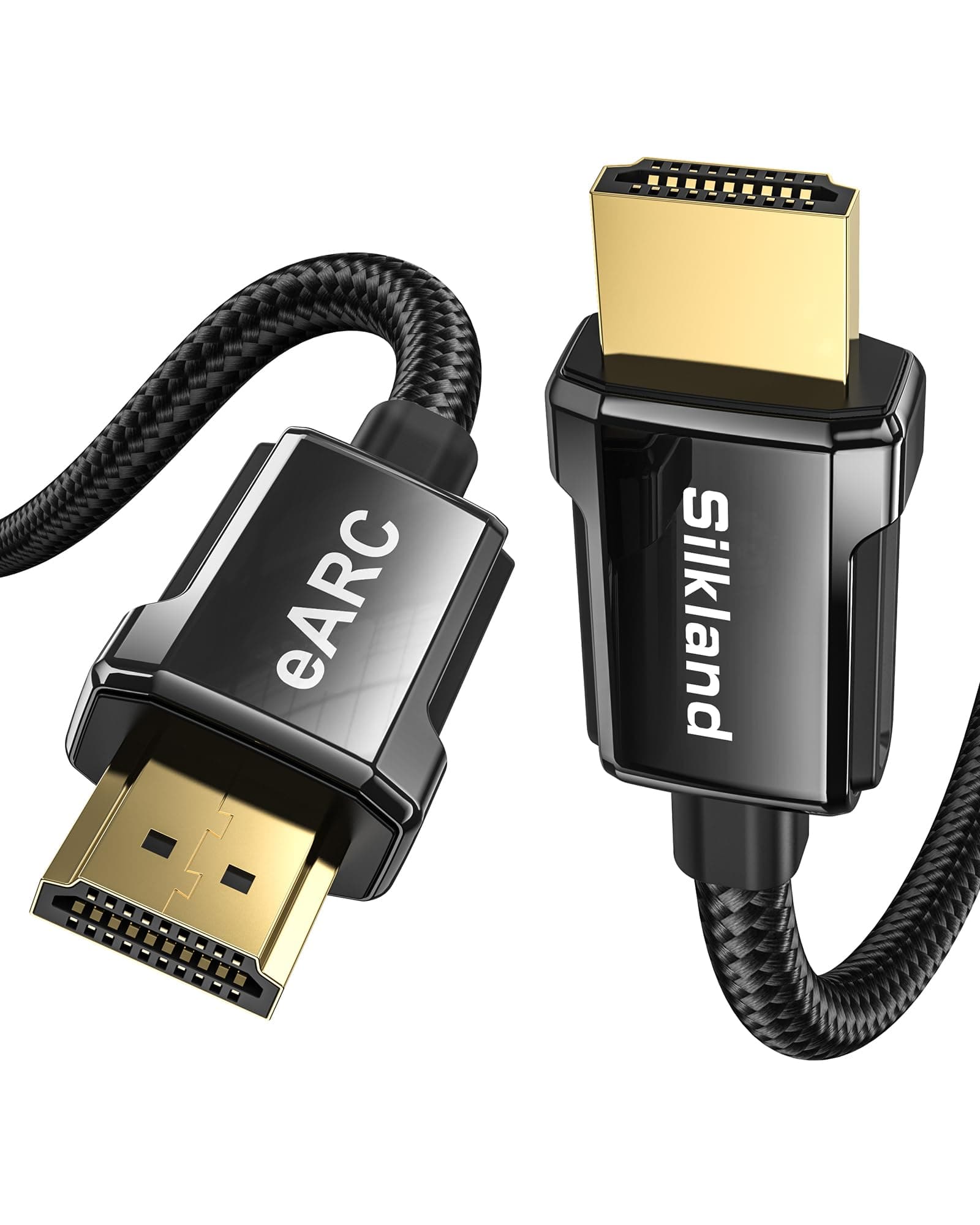 8K HDMI ARC/eARC Cable 2.1 for Soundbar 6.6ft, 8K@60Hz 4K@120Hz High Speed HDMI Cord for Home Theater, 48Gbps, Dolby Atoms, DTS:X Compatible for Vizio Samsung Bose Sound bar, UHD TV, Blu-ray