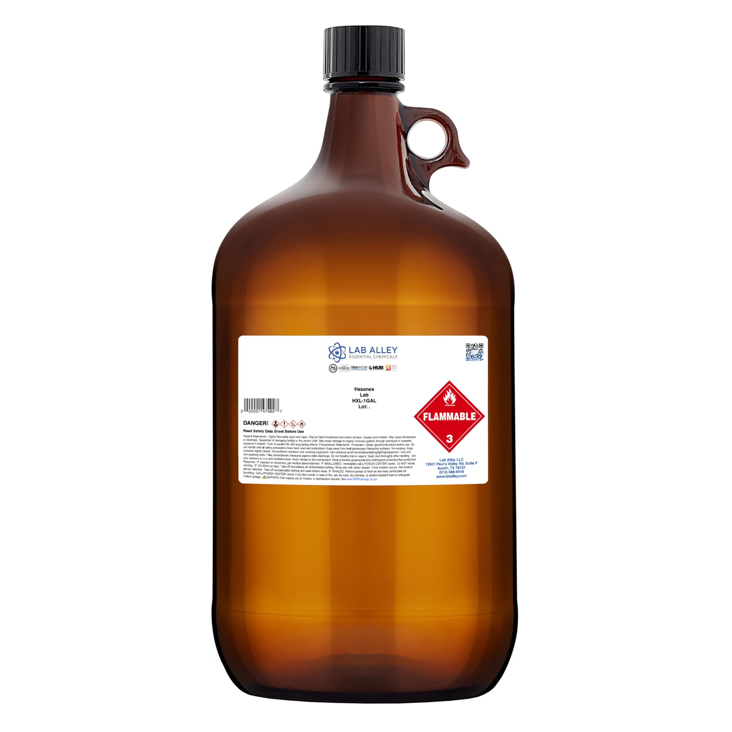 Hexanes, Lab Grade - 1 Gallon