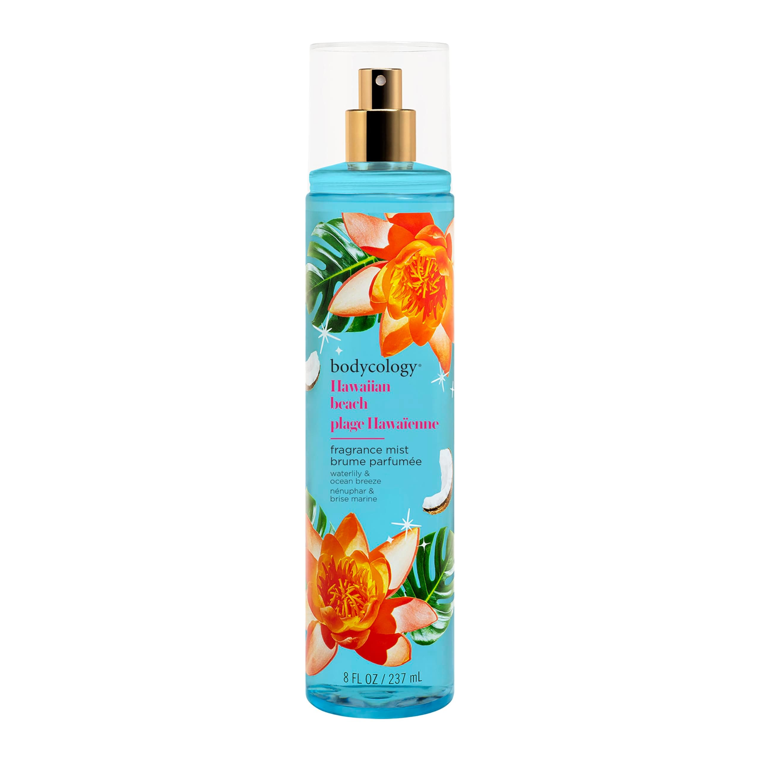 Bodycology Long-Lasting Fragrance Body Mist, Hawaiian Beach, 8 fl oz