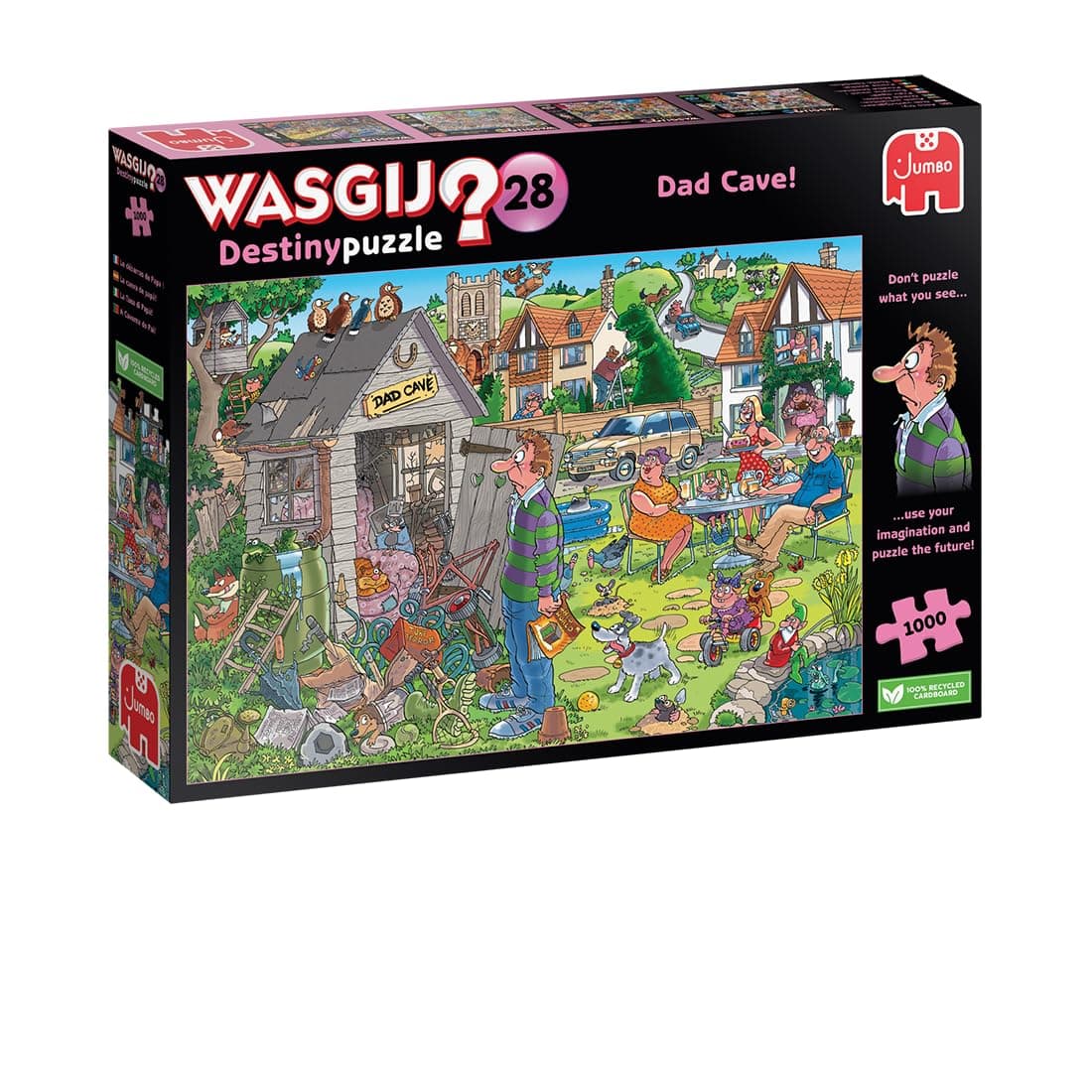 Destiny 28, Dad Cave - Unique 1000 Piece Jigsaw Puzzles for Adults, Colourful, Fun, Challenging & Brainteasing 1000 Pc Adults Jigsaw Puzzle - 100% Recycled Cardboard - Jumbo