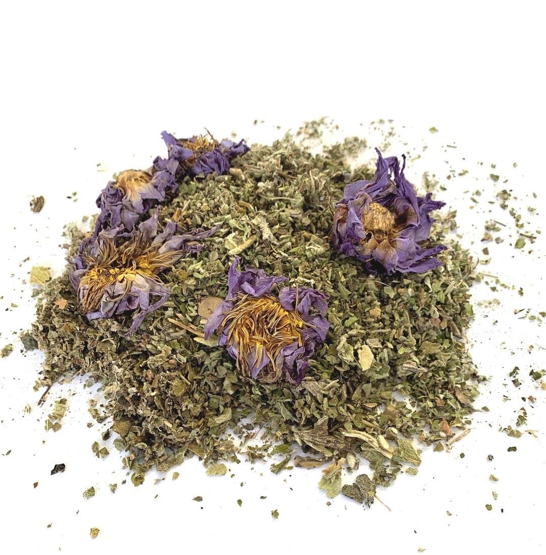 MQH Wholefoods™ Sweet Dreams Blend Lucid Dream Herb Mix Tea Blend Lotus Flowers, Skullcap, Mugwort, Lavender & Passion Flower (10g)
