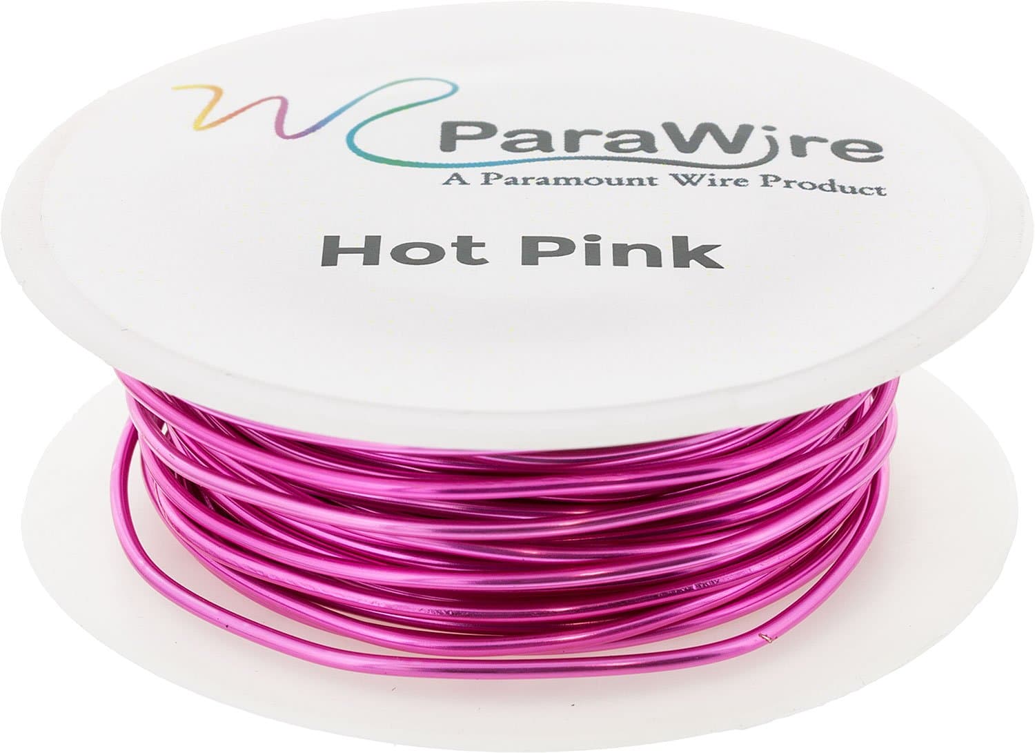 Copper Wire, Silver Plated Parawire 24ga Hot Pink 100' Roll