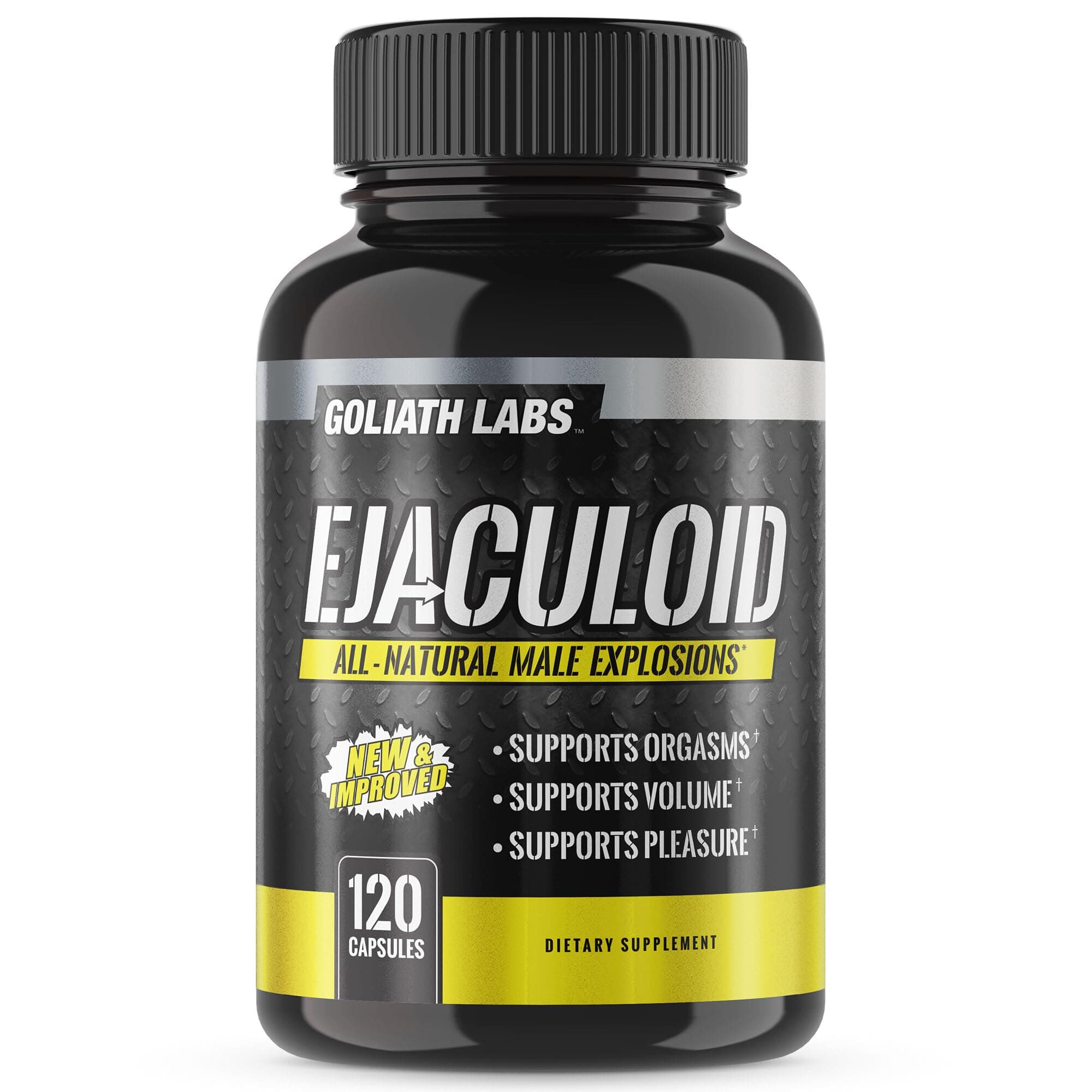 Goliath Labs Men's Energy Booster Capsules [120 Capsules/Bottle] Natural Stamina Booster Pills for Men More Volume - Multivitamin Enriched Performance Boosting Health Supplements