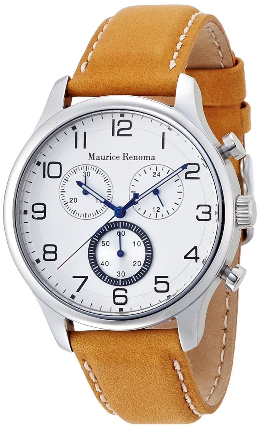 watch Vichy analog display 3 ATM water resistant Chronograph White MR-1440 WHITE Men's [regular imported goods]