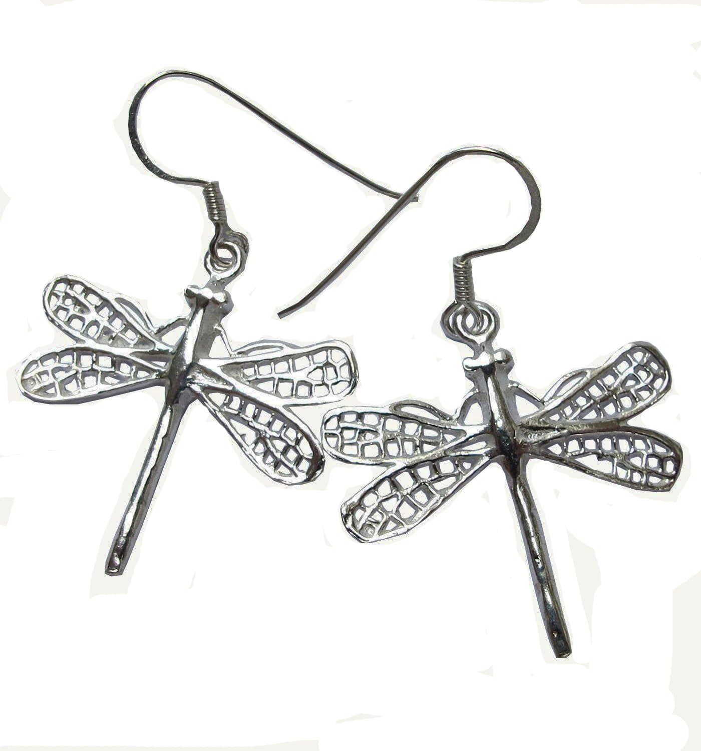 Dragonfly Design Earring 925 Sterling Silver