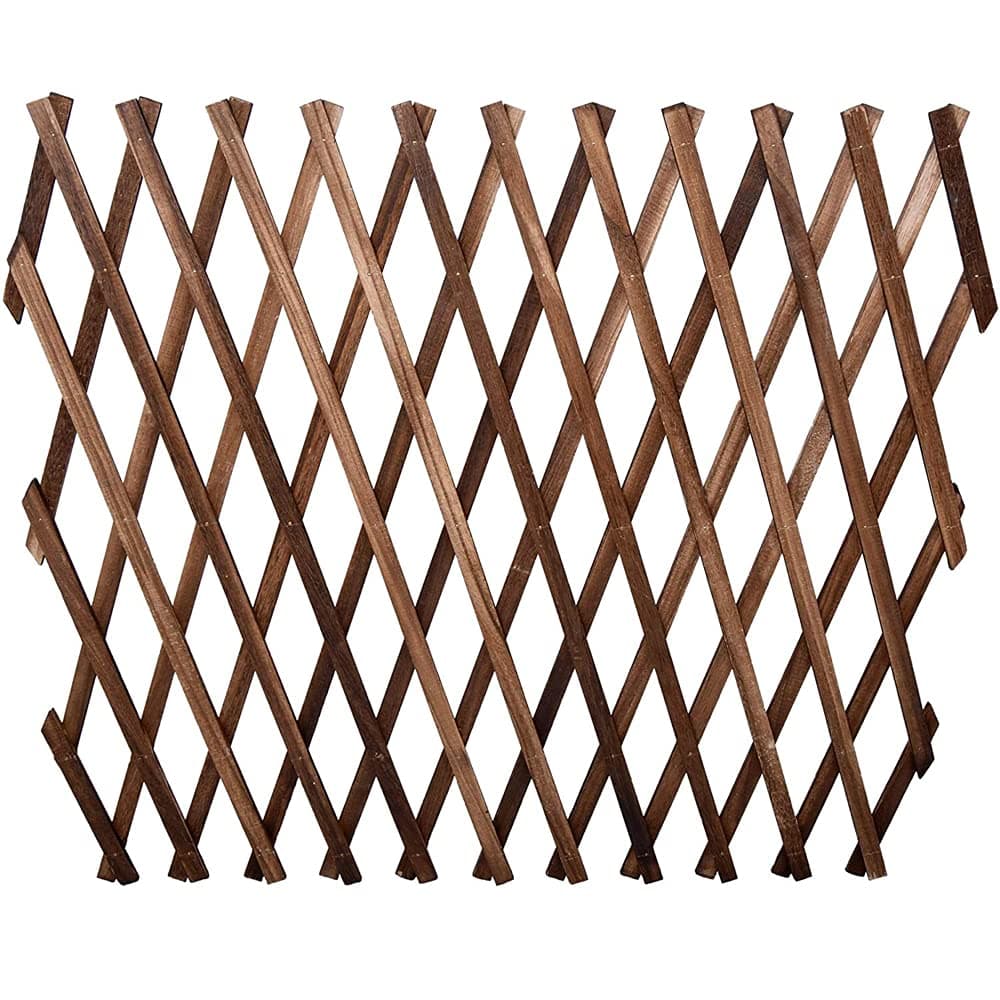 Wooden Fence Portable Expanding Wicker Wooden Fence for Home Garden Villa Outdoor Decoration. (75cm(2pcs))