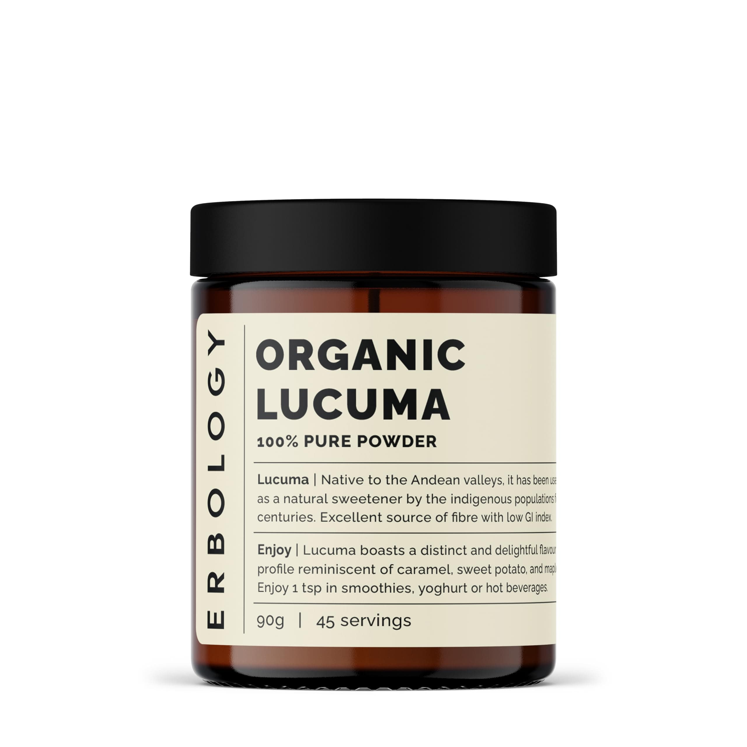Organic Lucuma Powder 3.2 oz - 45 Servings - Gut Health Support - Low Glycemic Index - Sustainably Sourced Straight from Farm in Peru - Small Batch - Vegan - GMO-Free