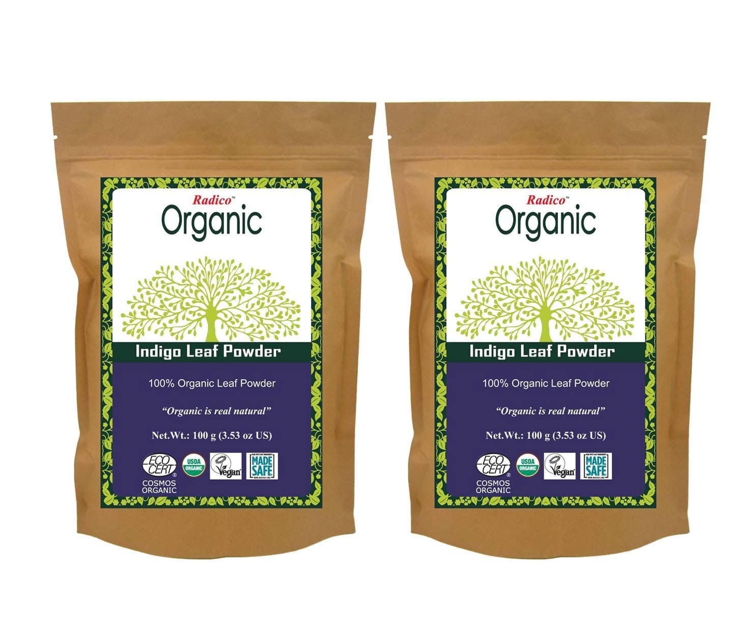 Colour Me Organic Indigo Powder - Twin Pack, 200g