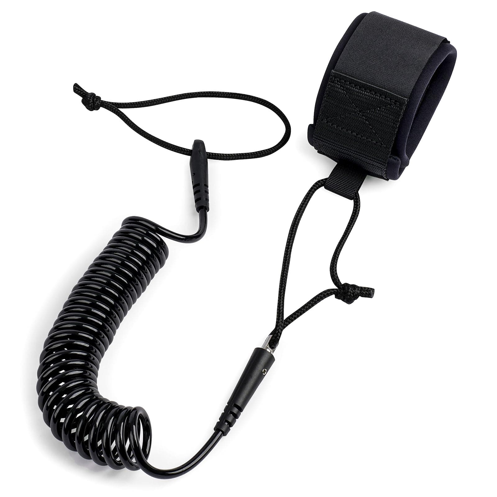 Abahub Premium Coil SUP Leash, 10 ft Coiled Paddle Board Leashes, 7.2mm Thick Legrope Strap for Longboard Surfboards, Stand-up Paddleboards, iSUP Replacement Leg Rope, 8 Colors…