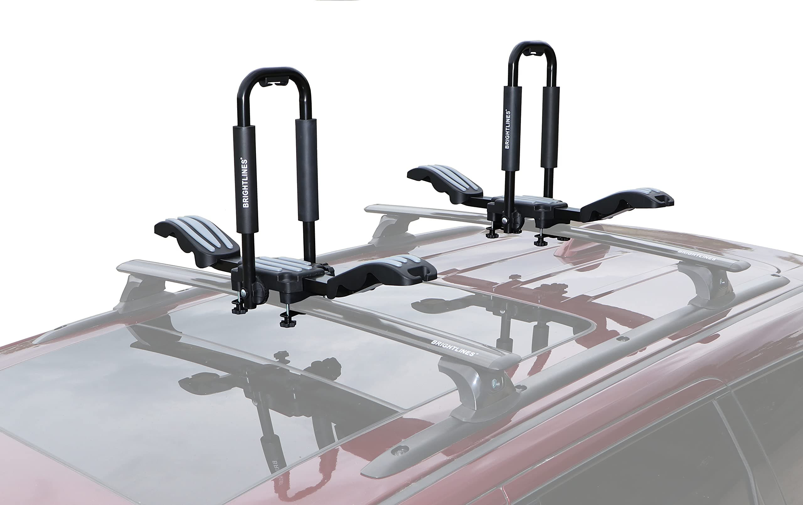 BRIGHTLINESPremium Double Folding Kayak Roof Rack Carrier That Holds a Pair of Kayaks, or One Canoe or SUPs Paddleboards