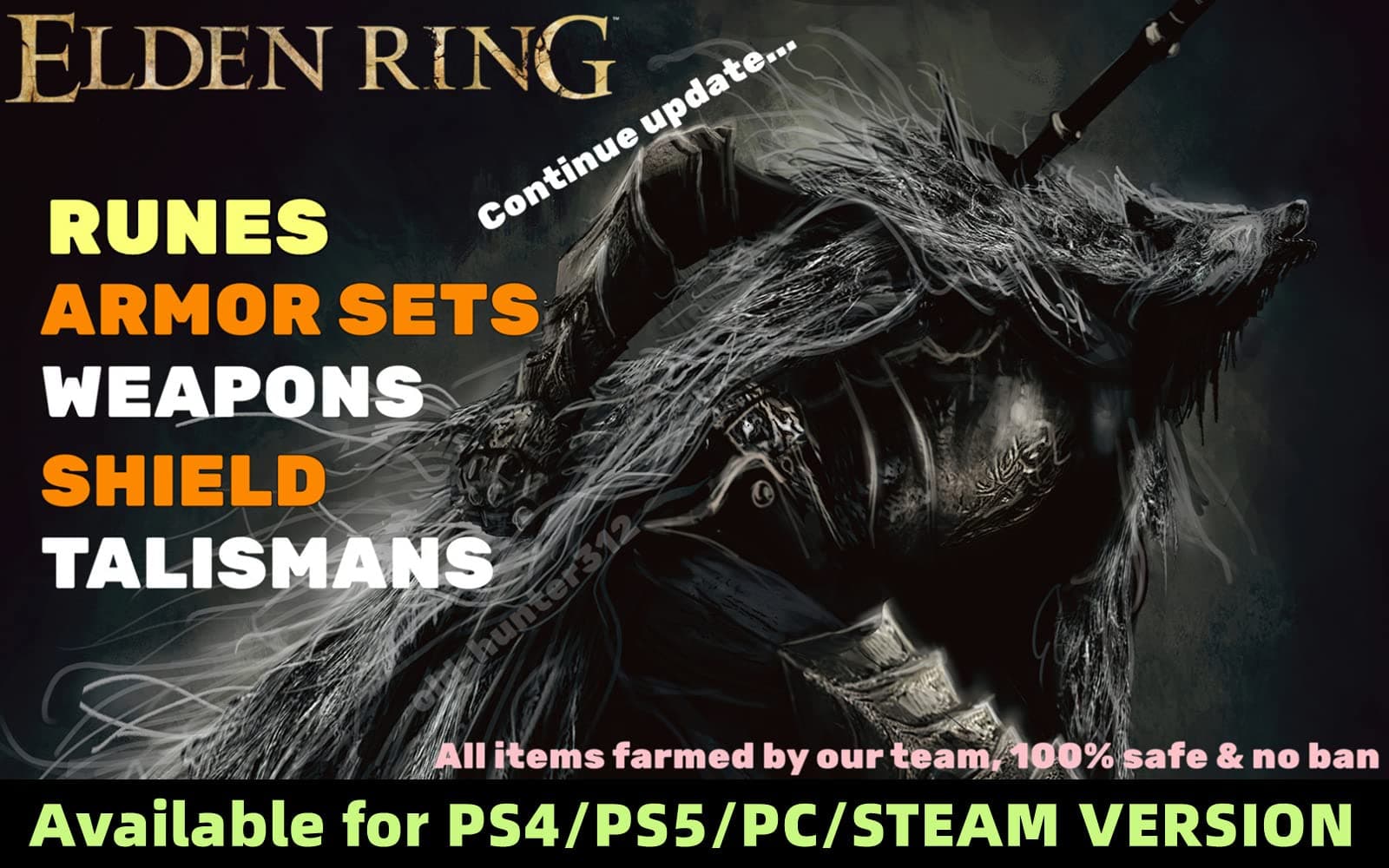 Elden Ring Runes Souls Armor Sets Weapons Shield Talisman for PS4 / PS5 / PC (Drake Knight Set)