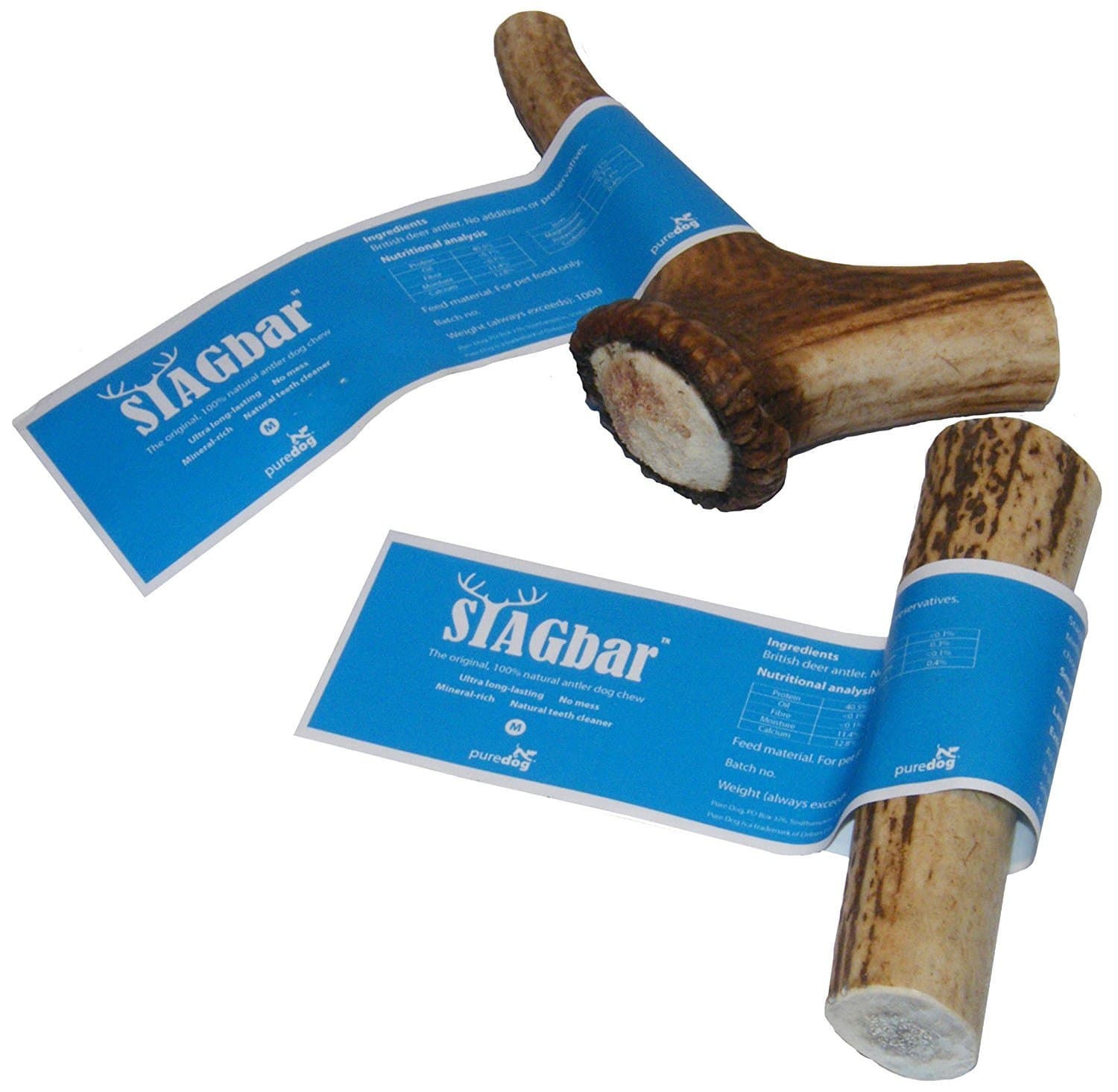Stagbar The Original, 100% Natural, Antler Dog Puppy Chew Medium Size