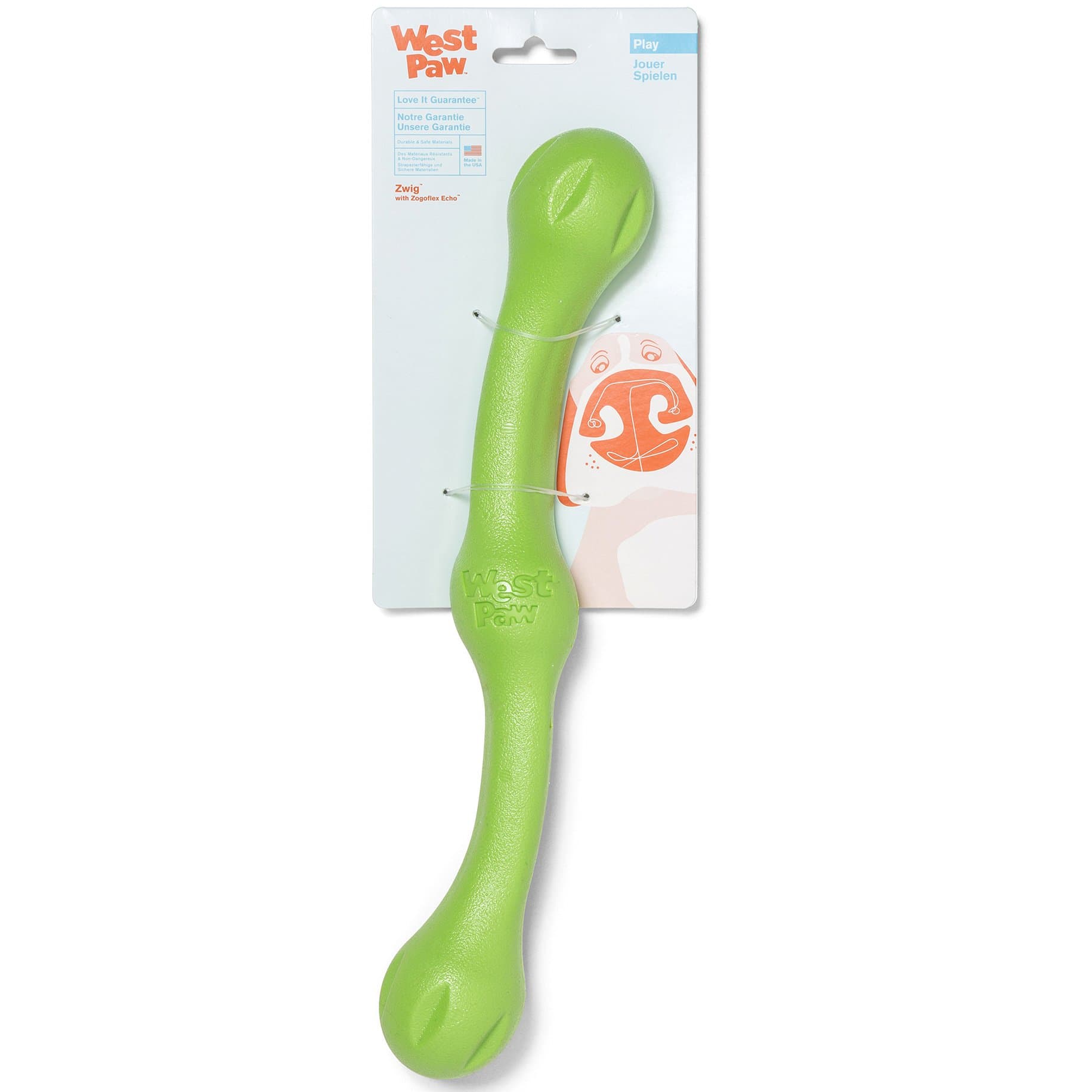 WEST PAWZwig Zogoflex, Green, Large