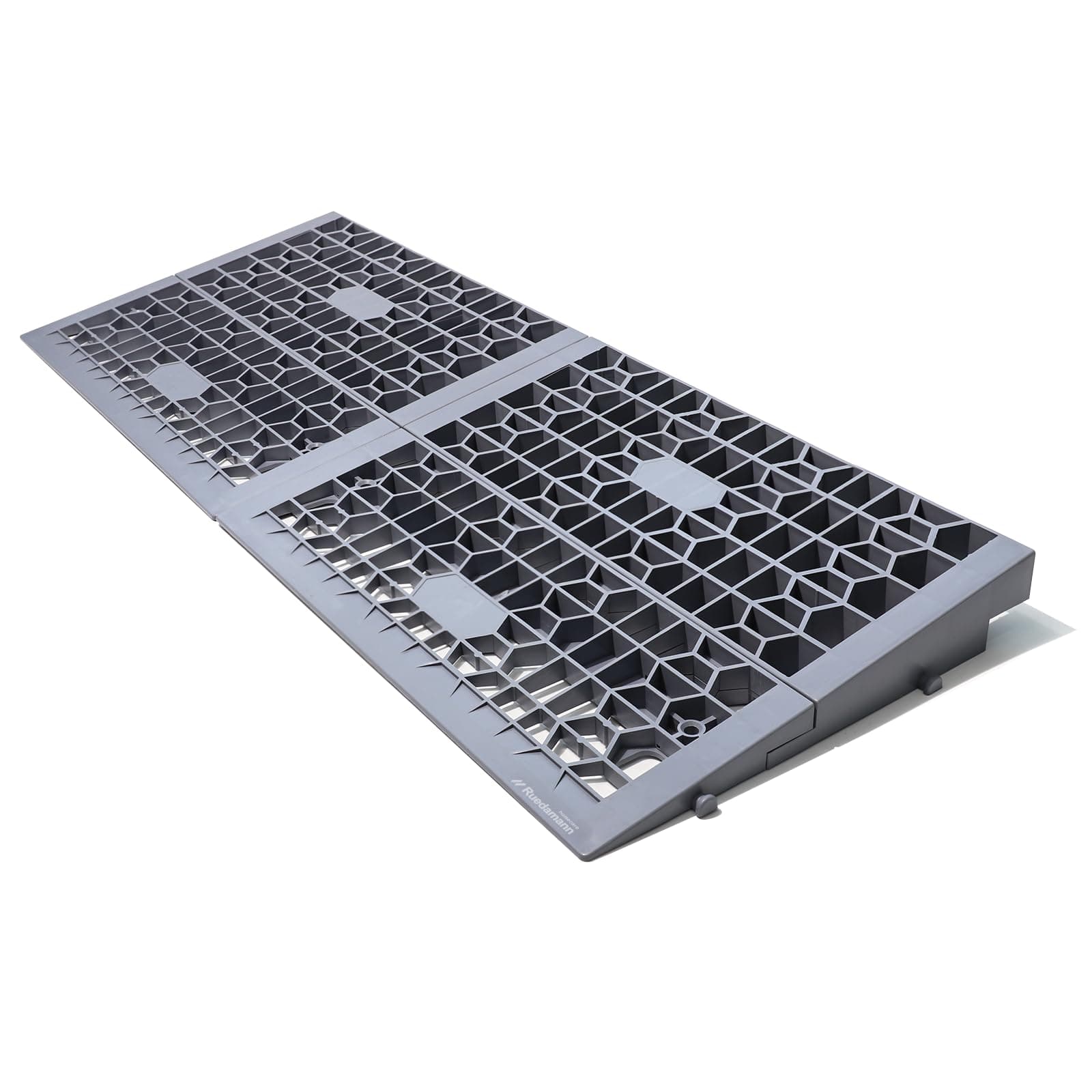 Ruedamann 2" Rise X 32" Modular Threshold Ramps for Doorways, 3000 Lbs Capacity Car Ramp for Home Entrance, Portable Shower Ramp for Doorways, Steps, Power Wheelchairs, Scooters, Carts, Trolley