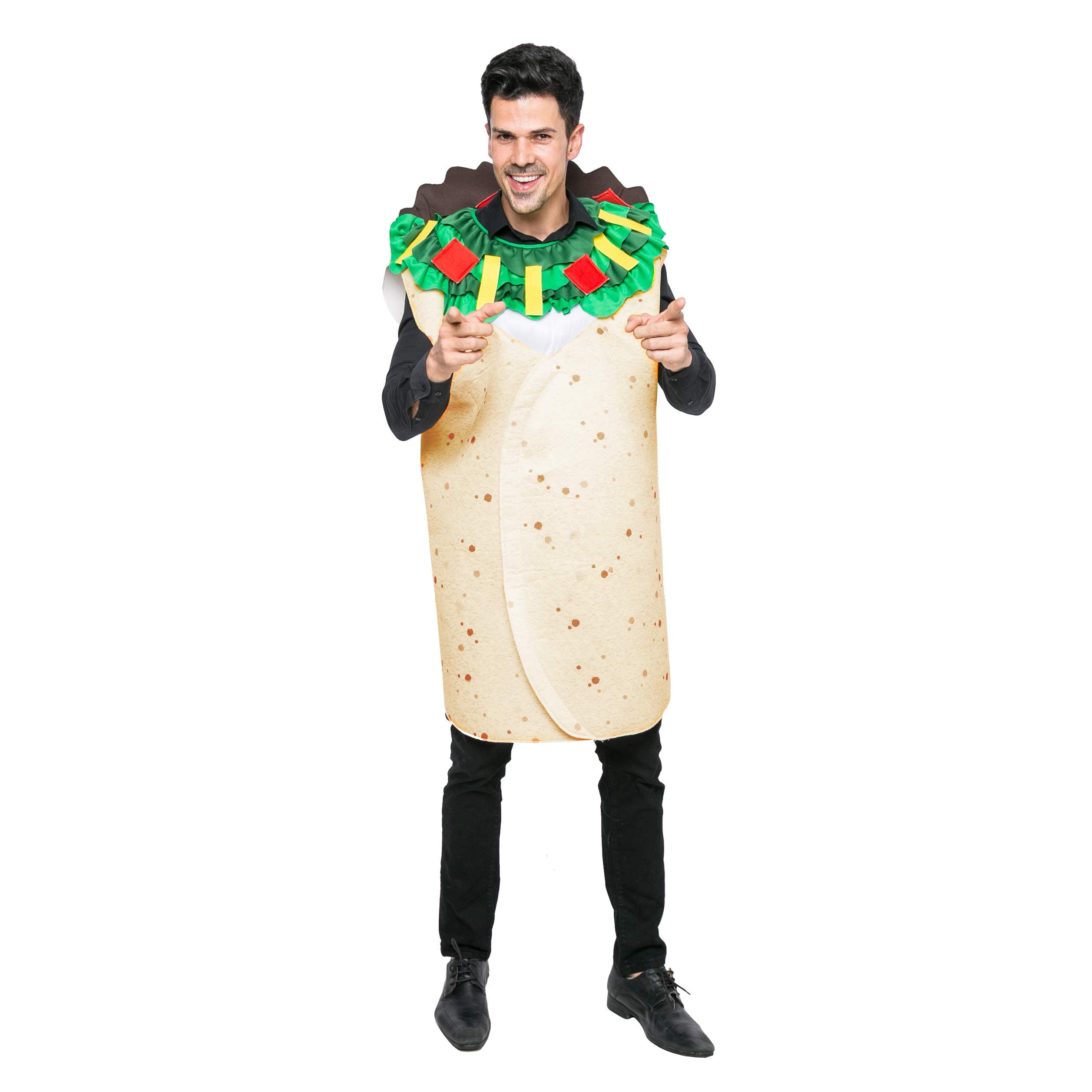 Spooktacular Creations Men Burrito Costume Adult Deluxe Set for Halloween Dress Up Party