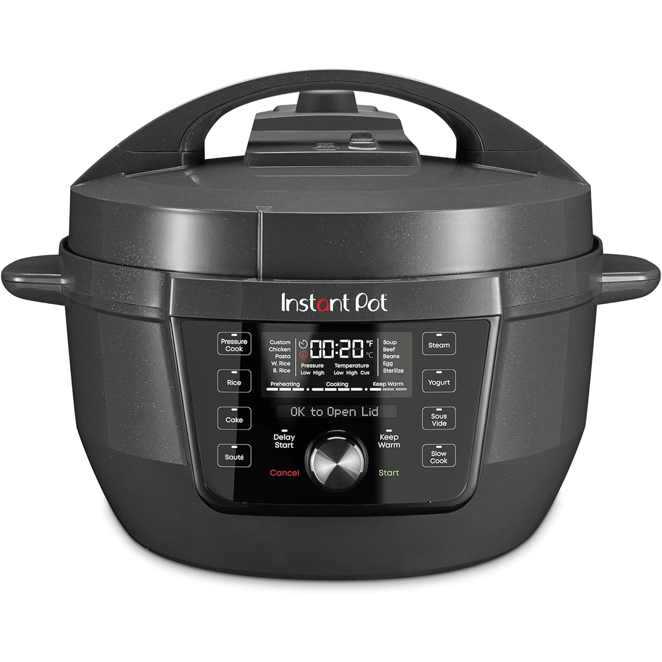 RIO Wide Plus, 9-in-1 Electric Pressure Cooker, 35% Larger Cooking Surface, WhisperQuiet Steam Release, Multi-Cooker, Slow Cook, Rice Maker, Steamer, Sauté, Cake, & Warmer, 7.5 Quarts