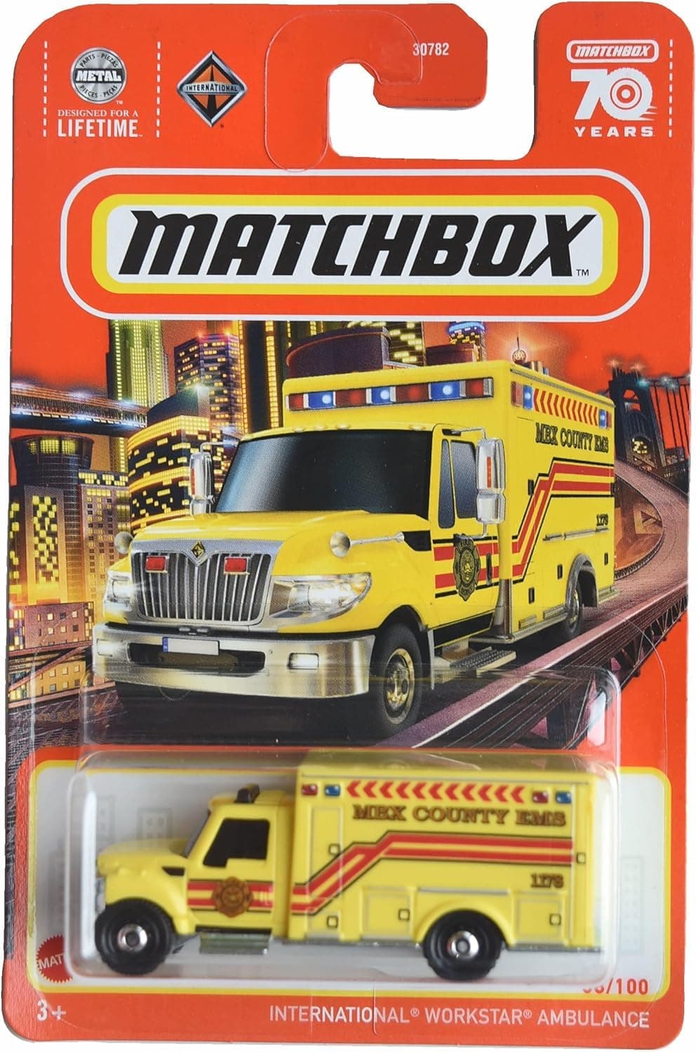 International Workstar Ambulance, Yellow 38/100