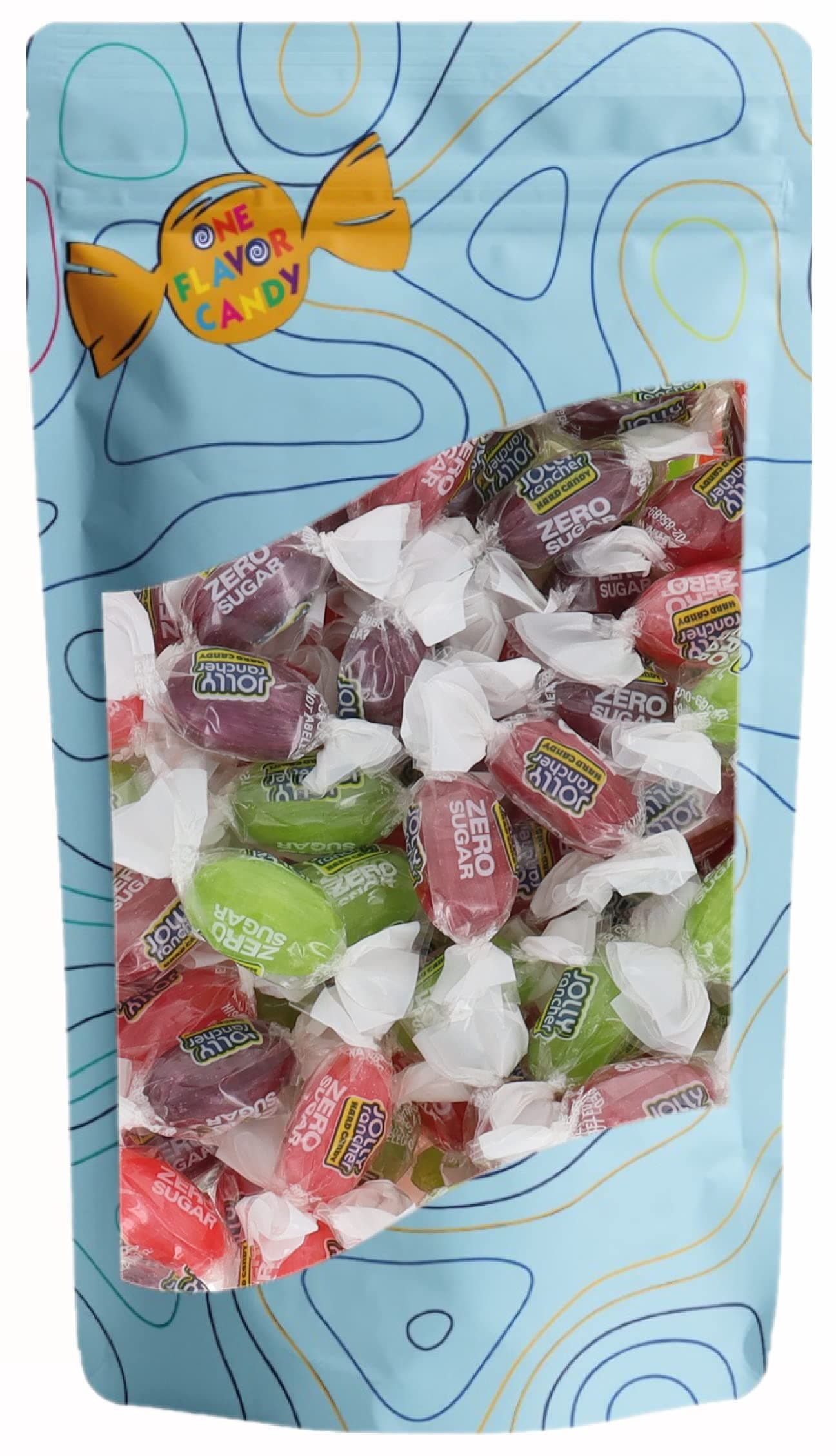 Jolly Rancher World's Best Flavored Fruit Hard Candy Bulk Candies in Sealed Bag 16oz Tasty Yummy Perfectly Delicious Time (Sugar Free Assorted, 1lb)