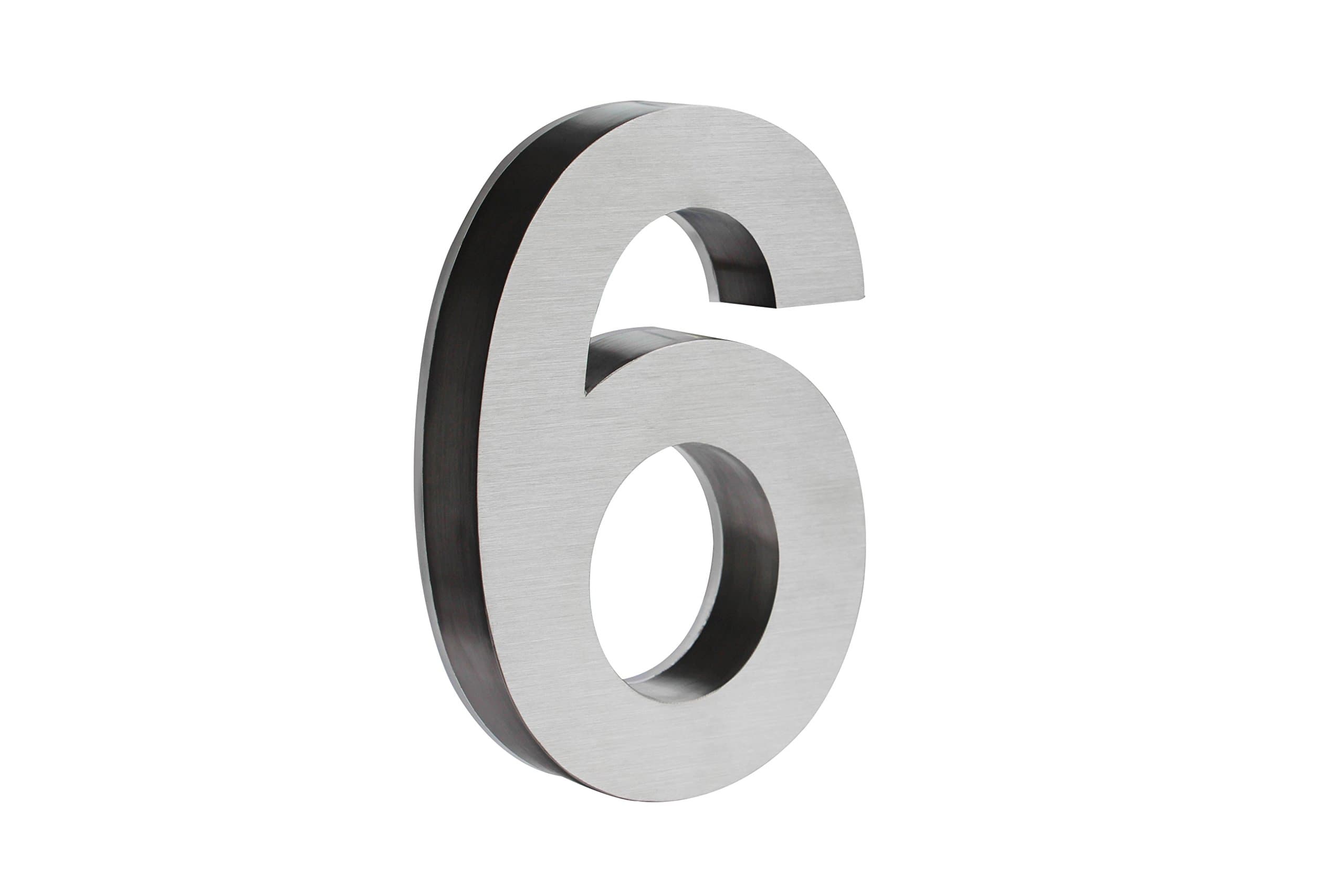 4 Inch House Numbers LED, Modern Address Signs for Homes | by JELSCO (6/9, Arial Stainless)