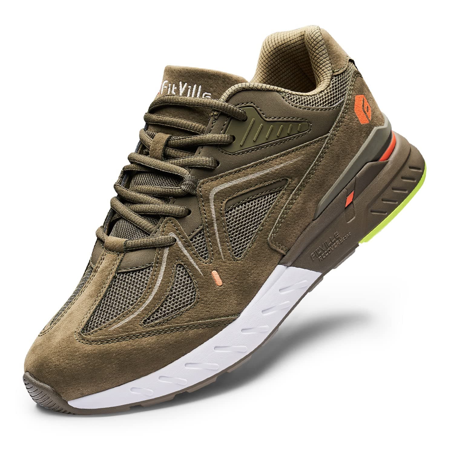 Mens Extra Wide Fit Trainers Comfortable Running Sneakers Lightweight Walking Shoes for Flat Feet Plantar Fasciitis