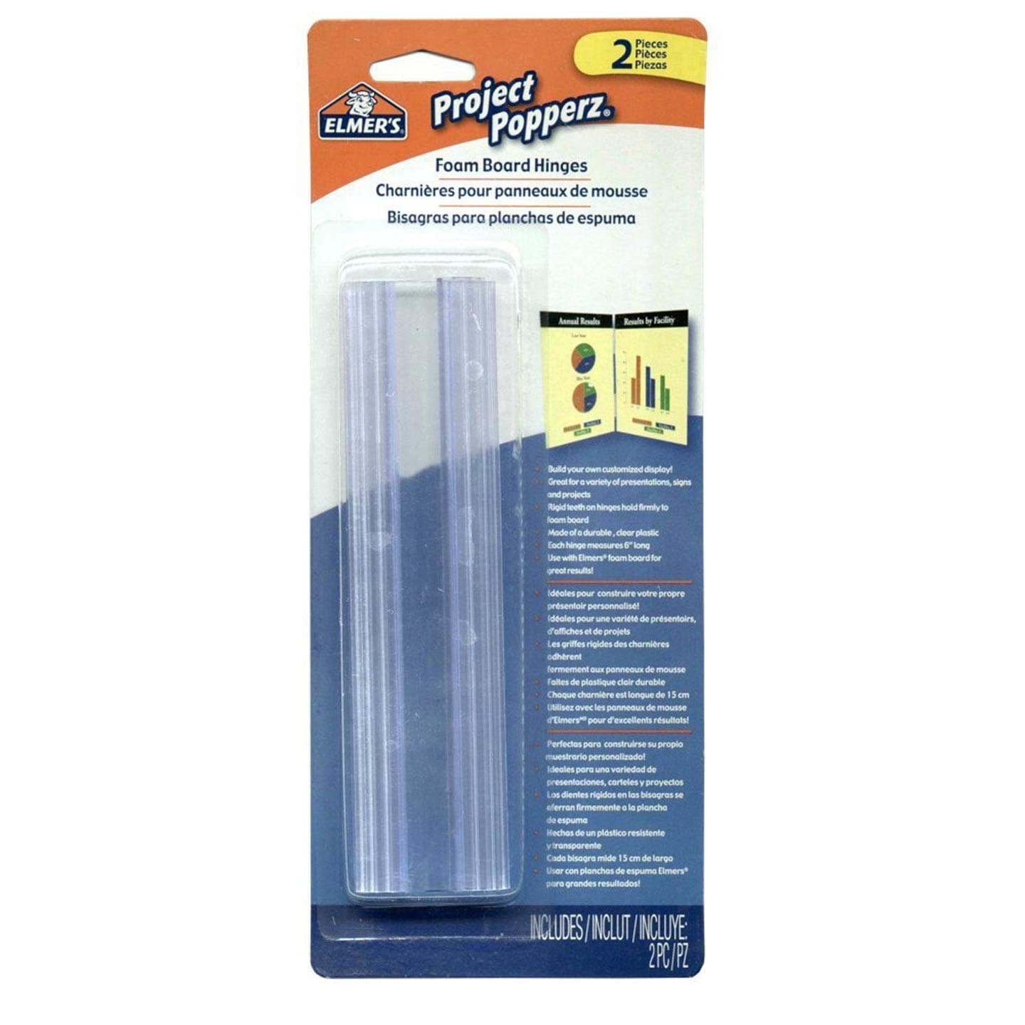 Presentation Display Hinges, 2-Pack