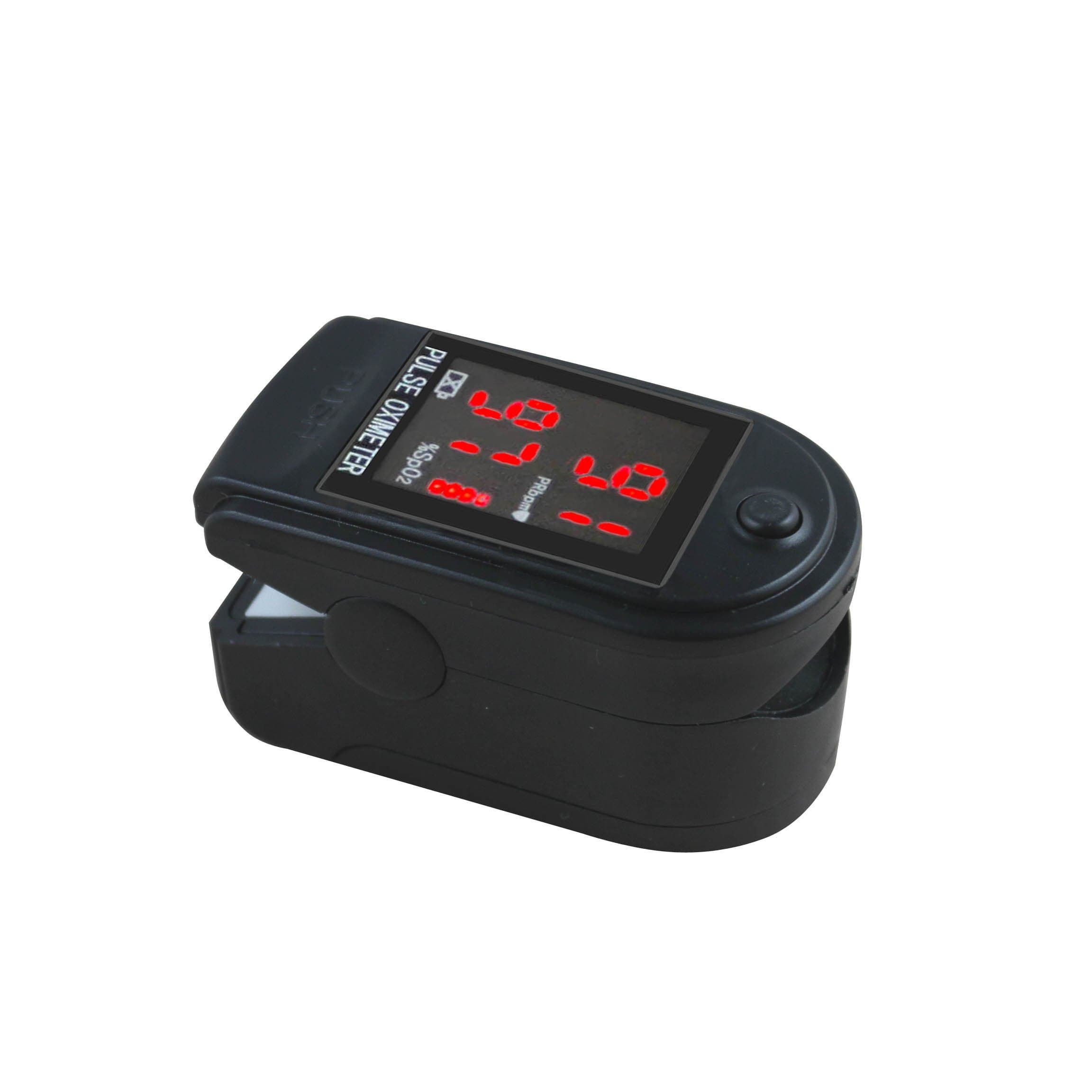 Acc U Rate® CMS 50DL Finger Pulse Oximeter, Black