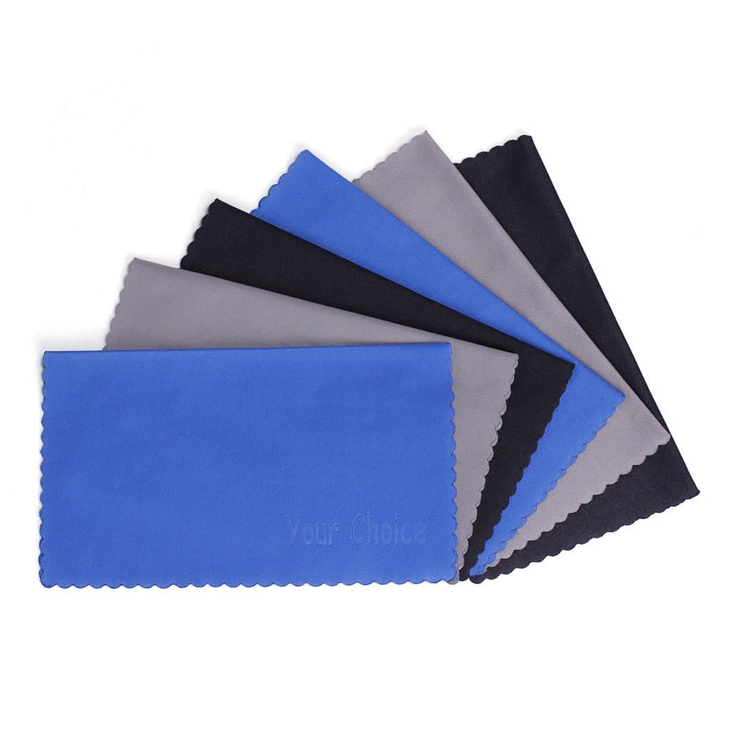 Your ChoiceMicrofiber Cleaning Cloths 6 Pack for Eyeglasses, Camera Lens, Cell Phones, CD, DVD, Computers, Tablets, Laptops, Telescope, LCD Screens and Other Delicate Surfaces Cleaner