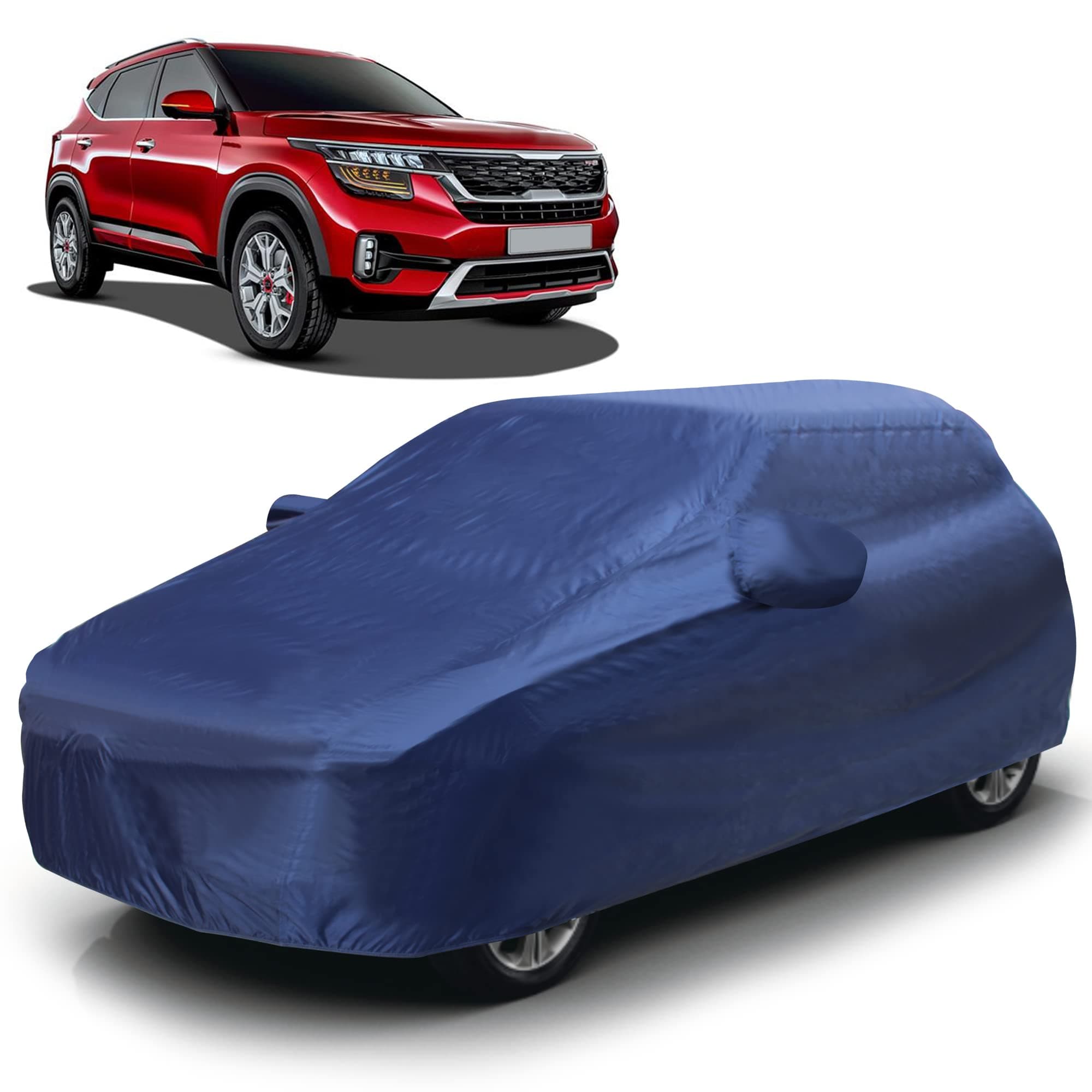 TF-I Car Cover for Kia Seltos [Year 2019 Onwards] - Dust & UV Proof Waterproof Car Cover (Blue)