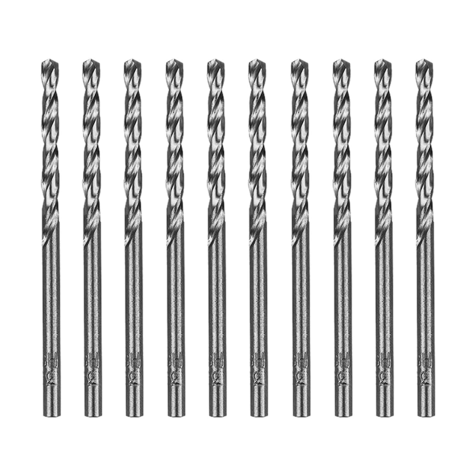 3mm 10pcs M35 HSS Gold Cobalt Jobber Drill Bit Set, Metric High Speed Steel Drill Bit Set for Drilling Stainless Steel & Hard Metal, Cast Iron, Copper, Aluminum