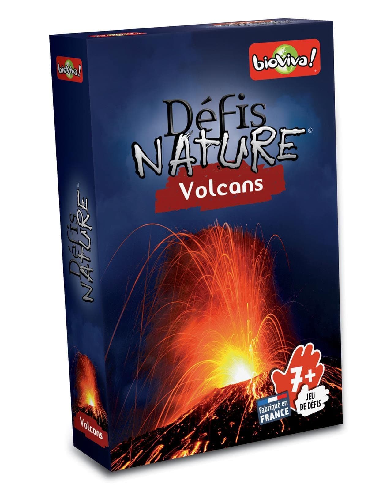 Bioviva 282536 Challenges Nature-Volcanoes Card Game, Multi-Color