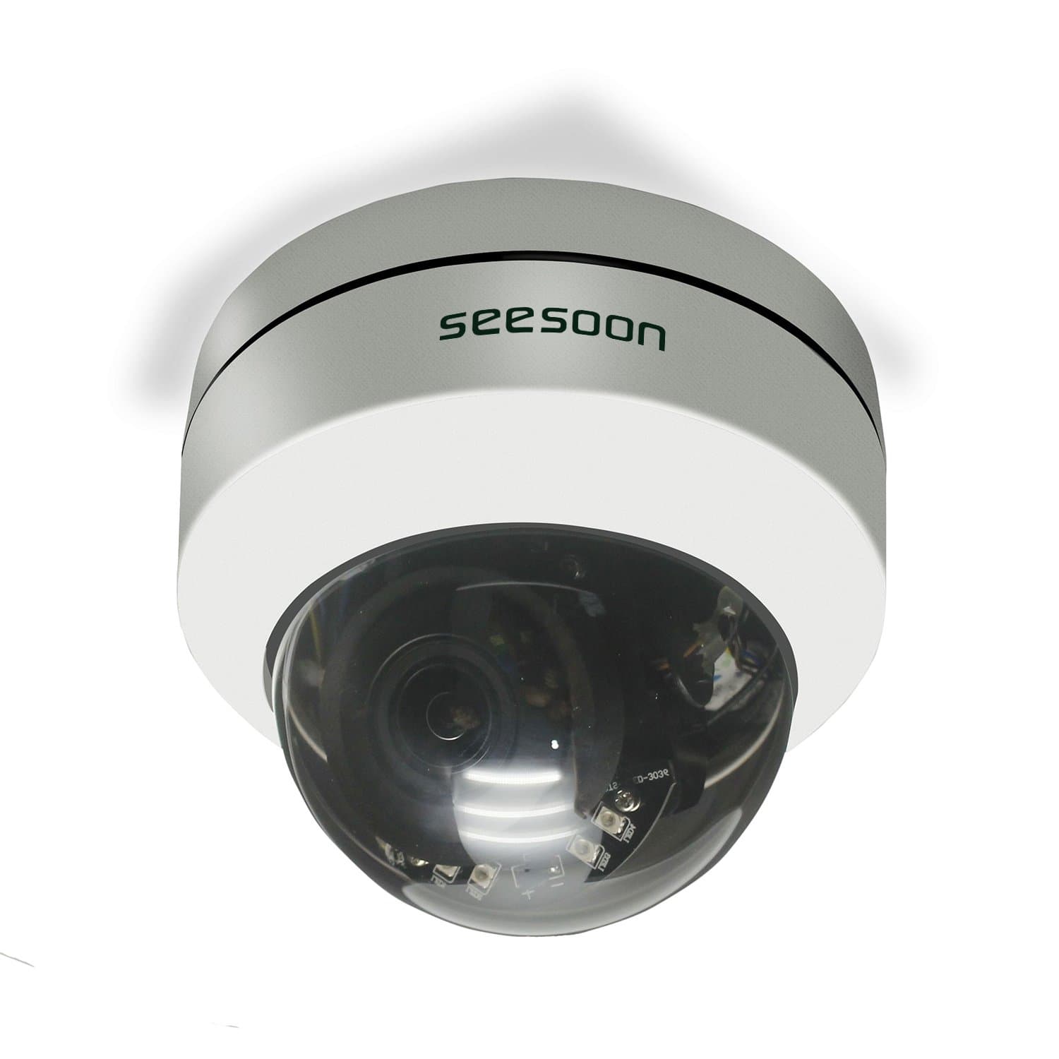 1080P IP Camera Dome Security Camera with 3.6MM Lens IP66 Waterproof Motion Detection Alarm Support 128GB Micro SD Pan Tilt Camera- Support 330 degree rotation