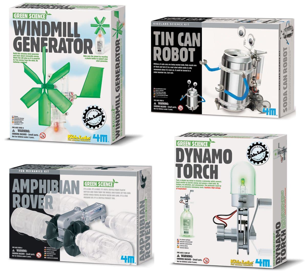 Set of All 4 Green Science Kits