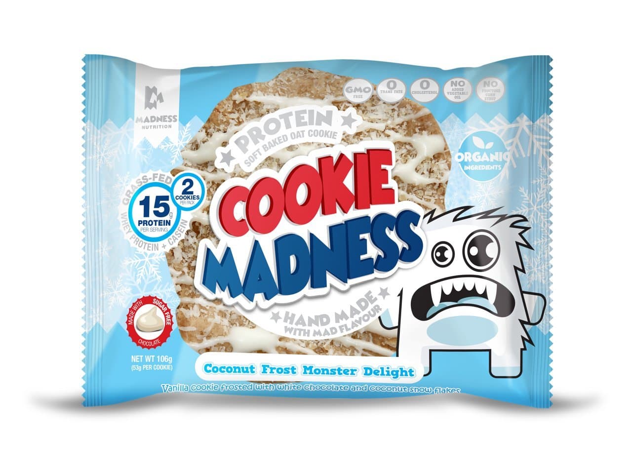 Madness Nutrtion Cookie 106g Coconut Frost Monster Delight