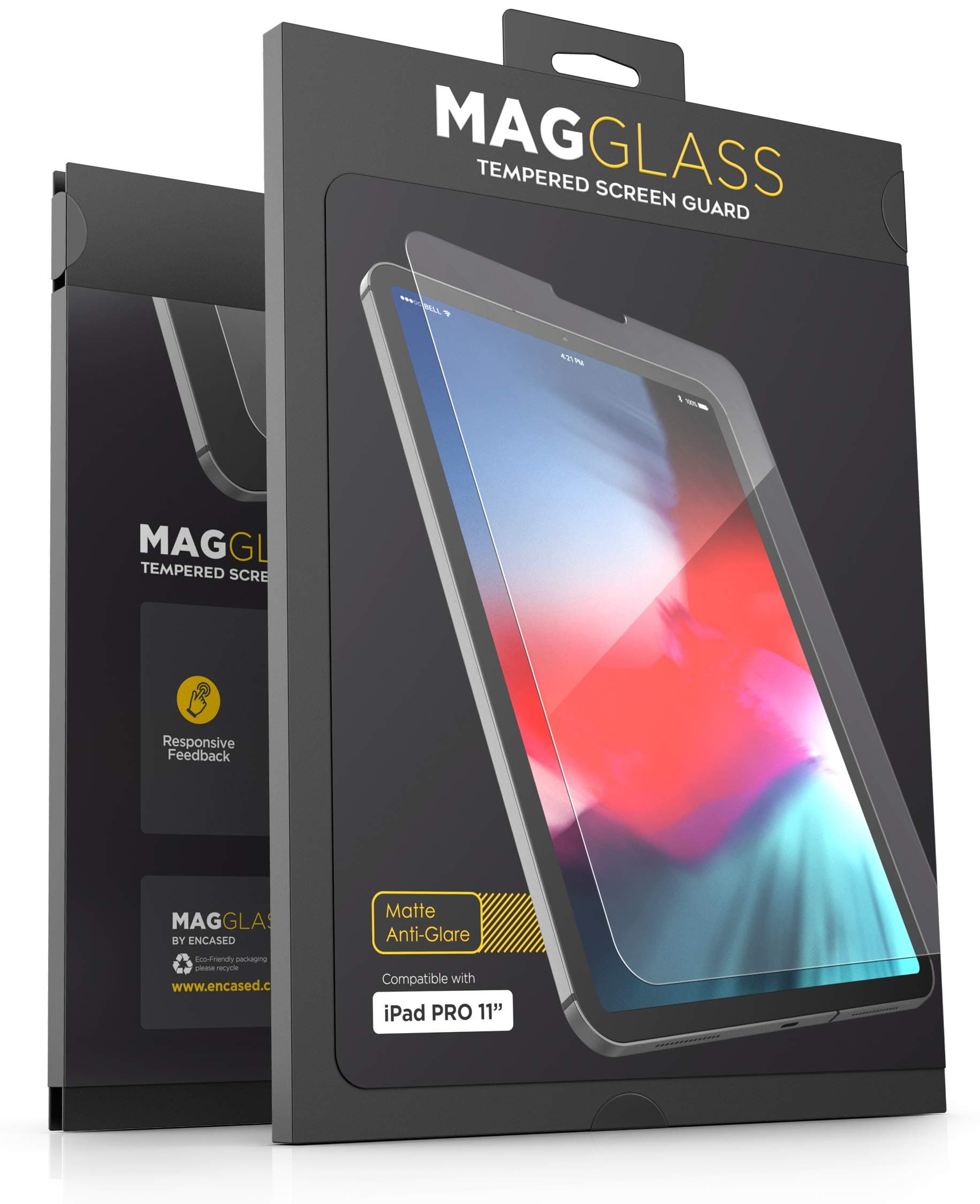 magglass Matte Screen Protector for iPad Pro 11" Tempered Glass (2020/2021/2022) Fingerprint Resistant Anti Glare Screen Guard (Case Compatible)