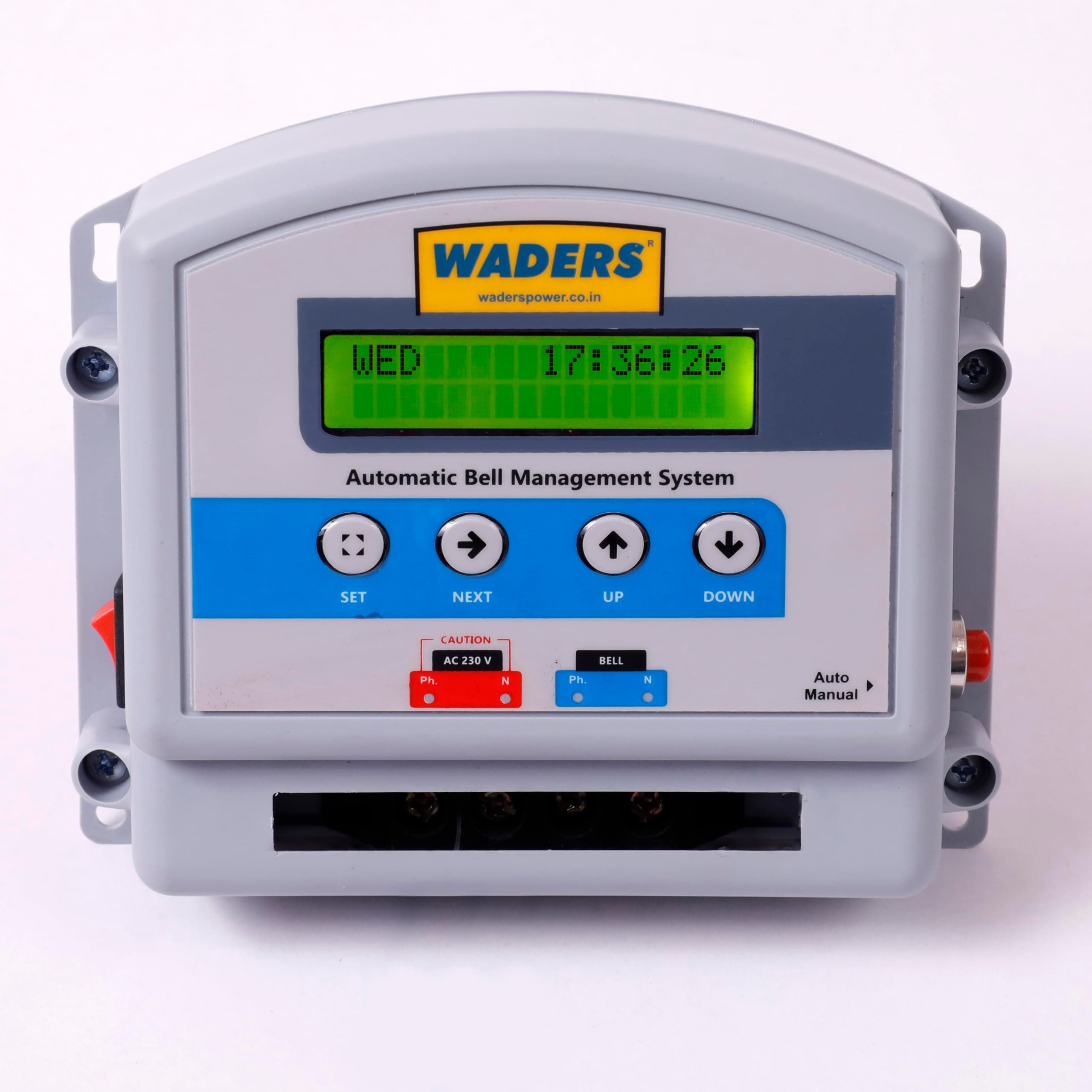 WADERS Automatic School Bell Management System (15 Sessions/Day)