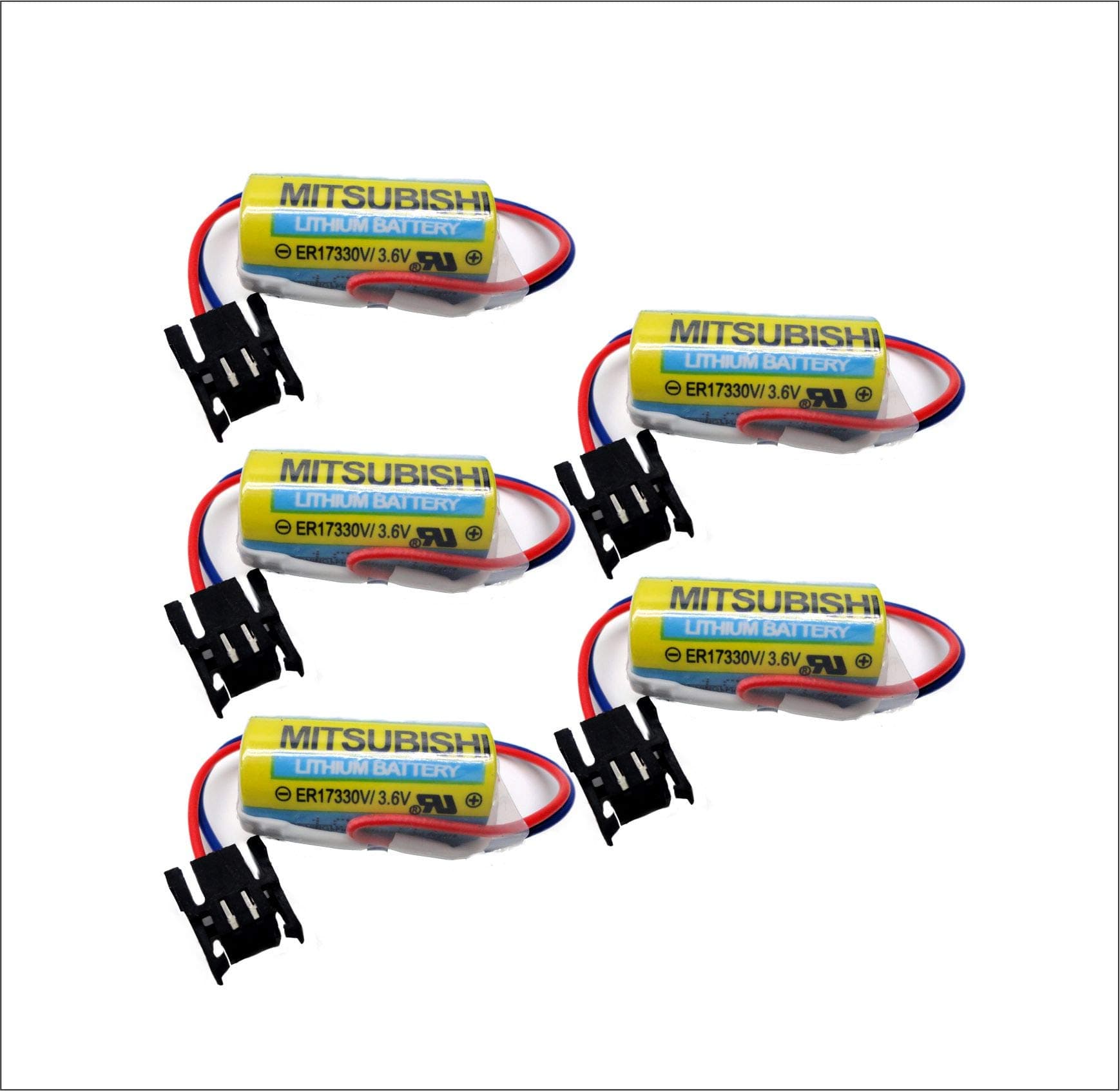 5PC ER17330V/3.6V,A6BAT-MRBAT Battery 3.6V PLC
