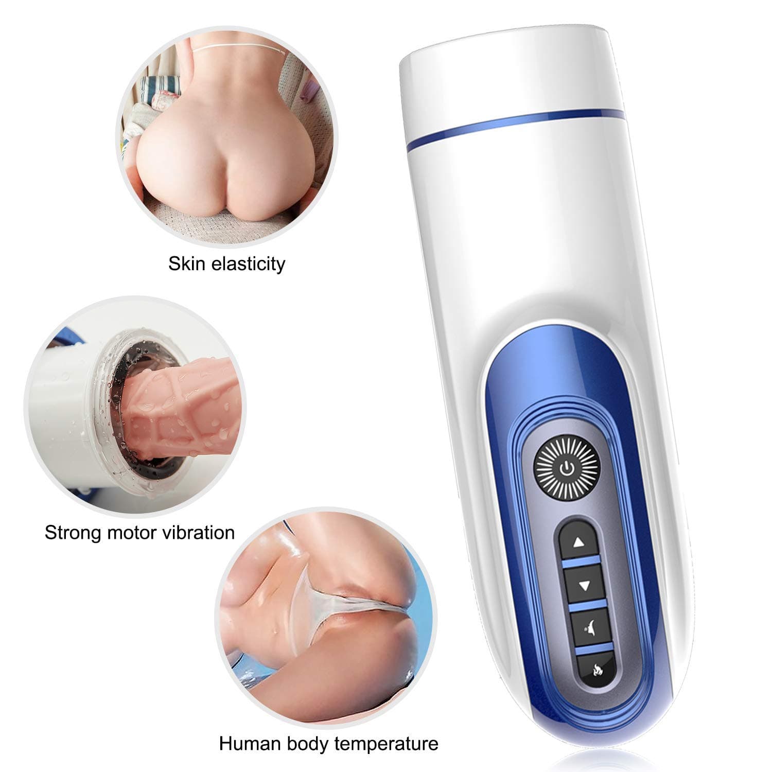 Ronaldorowitz Fully Automatic Male Vibrant Delay Trainer for Men Underwear Use with Heating Masturbration Cup Pòckèt Pùssèys Hands Free Toys Heated Function Waterproof Best Funny Toys