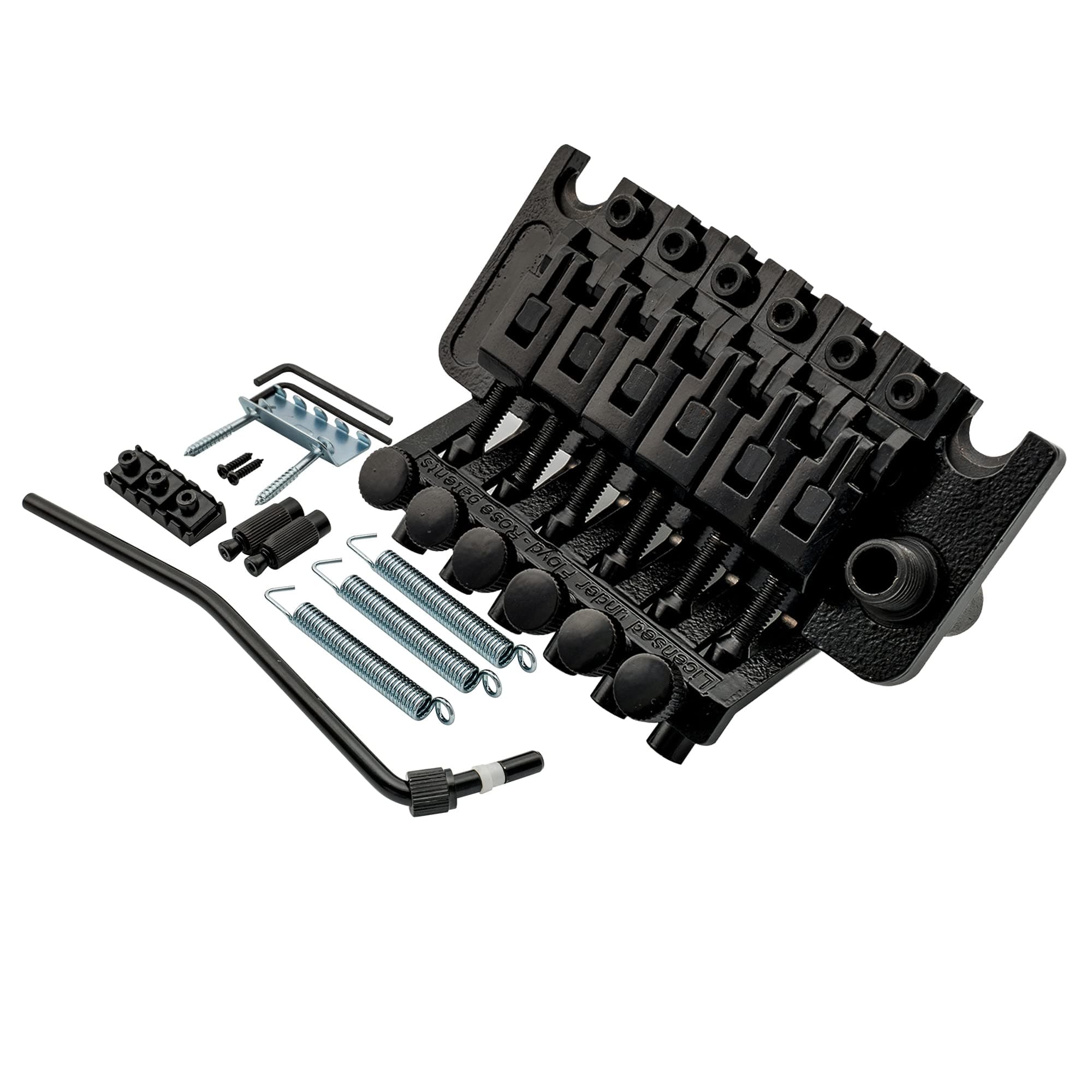 Musiclily Guitar Double Locking Tremolos Bridge for Electric Guitar,Black