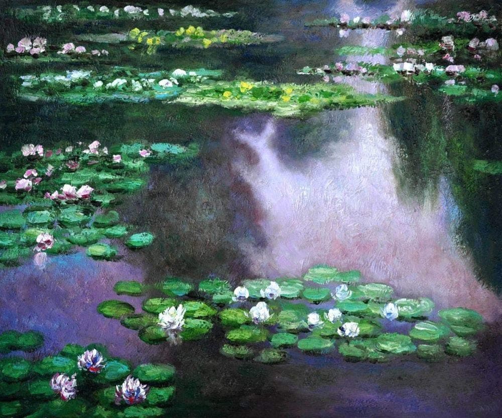 Jigsaw Puzzle 1000 Piece Home Office Of Cloth Water Lily Of The Netherlands Claude Monet Diy Wooden Puzzle Unique Gift Home Decor Style