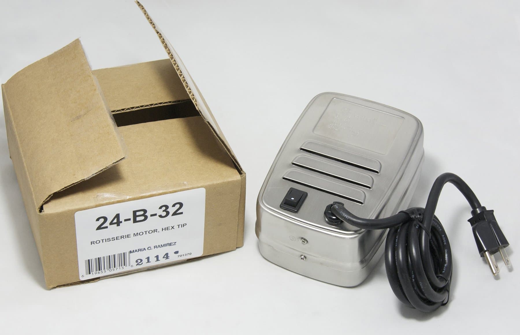 American Outdoor Grills Replacement Rotisserie Motor Only for Hex Tip