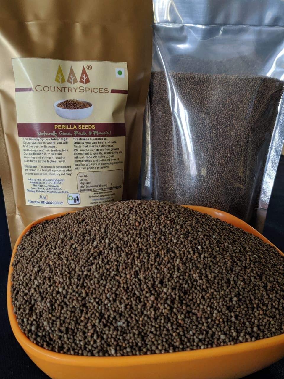 CountrySpices Perilla Seeds | Bhanjeera | 500 gm | Contains Omega 3, 6, 9 |