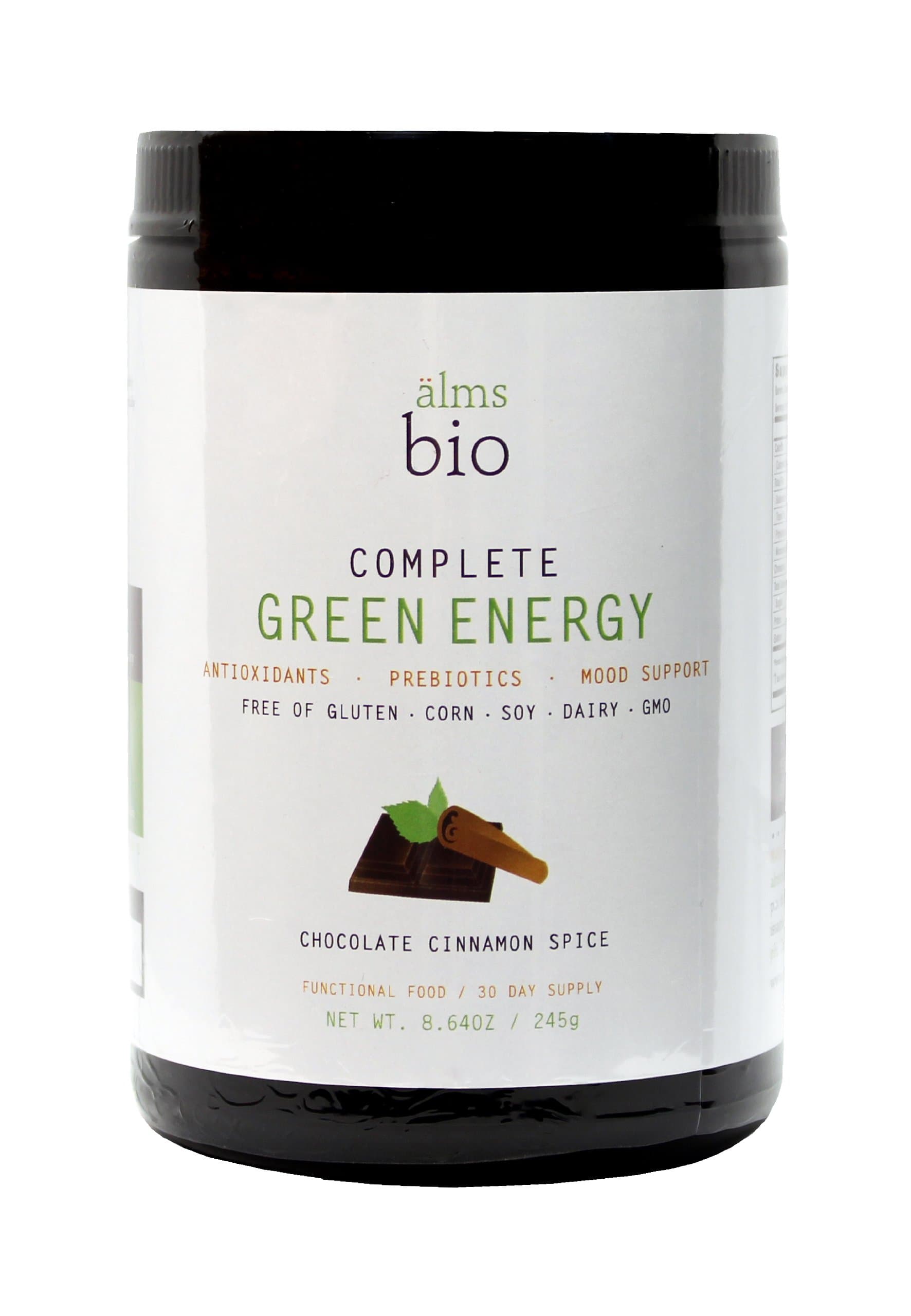 AlmsBio - Complete Green Energy, Chocolate Cinnamon Spice (Vegan)