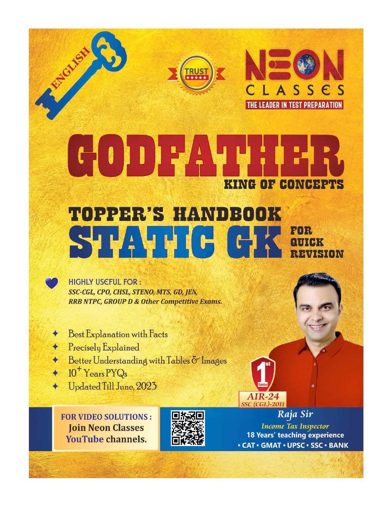 Static G.K. (English) Godfather Topper's Handbook by Neon Classes for All Exams