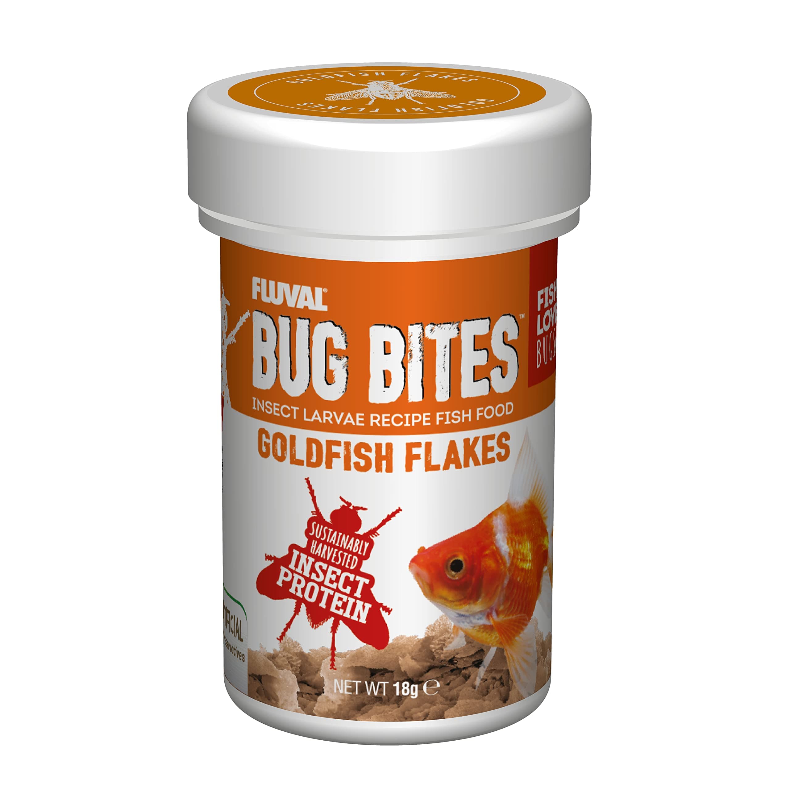Bug Bites Goldfish Fish Food, Flakes for Small to Medium Sized Fish, 0.63 oz., A7338