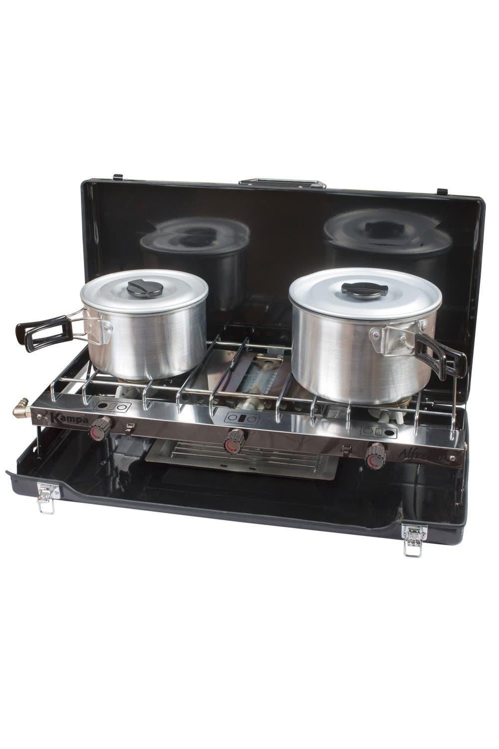 Kampa Alfresco Double Burner Stove with Grill