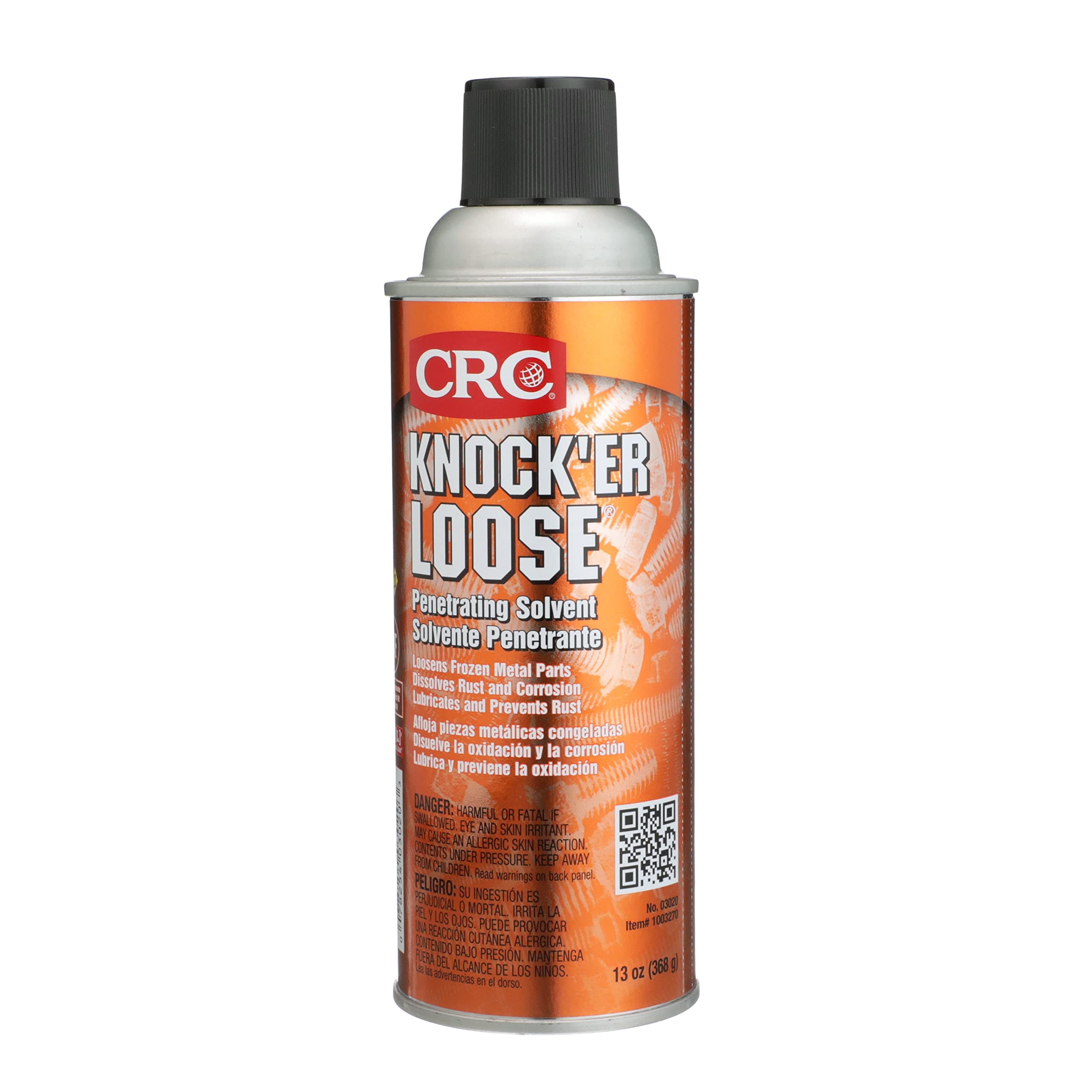 CRC Knock'er Loose Penetrating Solvent, 13 oz Aerosol Can, Reddish