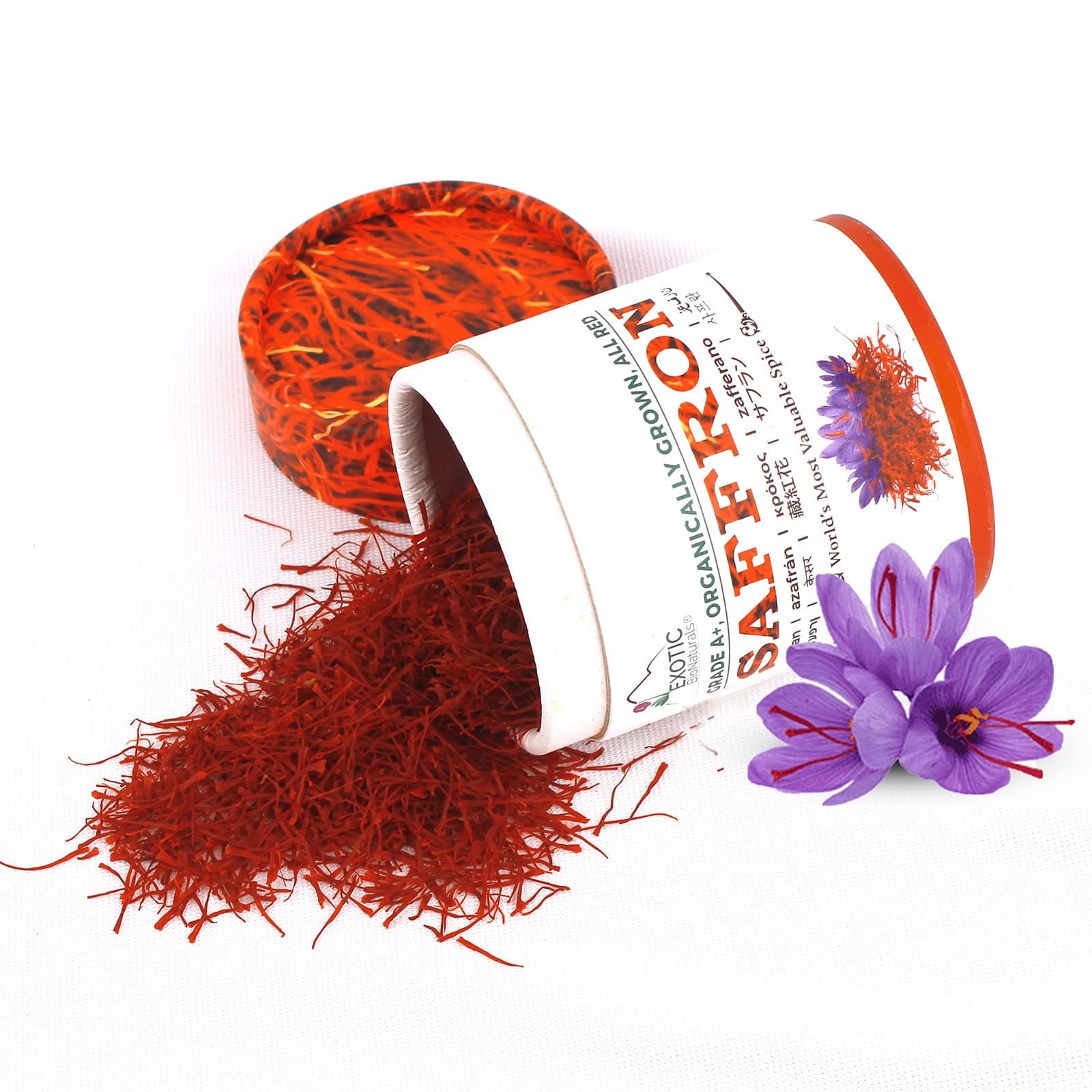 Premium Quality Saffron | Super Negin Grade A+ Saffron Threads | Pure all Red Saffron Spice for Culinary Use as Paella, Risotto, Bomba Rice, Saffron Tea and Golden Milk (5 Gram / 0.17 ounce)