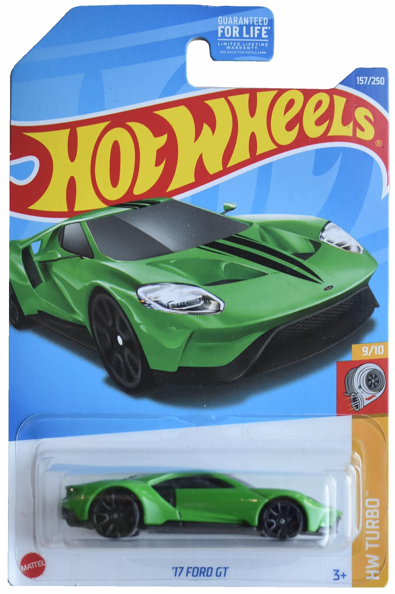 Hot Wheels '17 Ford GT、HW Turbo 9/10 [グリーン] 157/250。